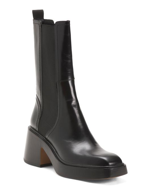 Sandro, Made In Portugal Leather Kissi Booties