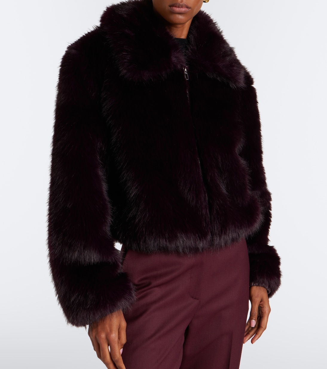 Hope Jacket in Burgundy - the Frankie Shop