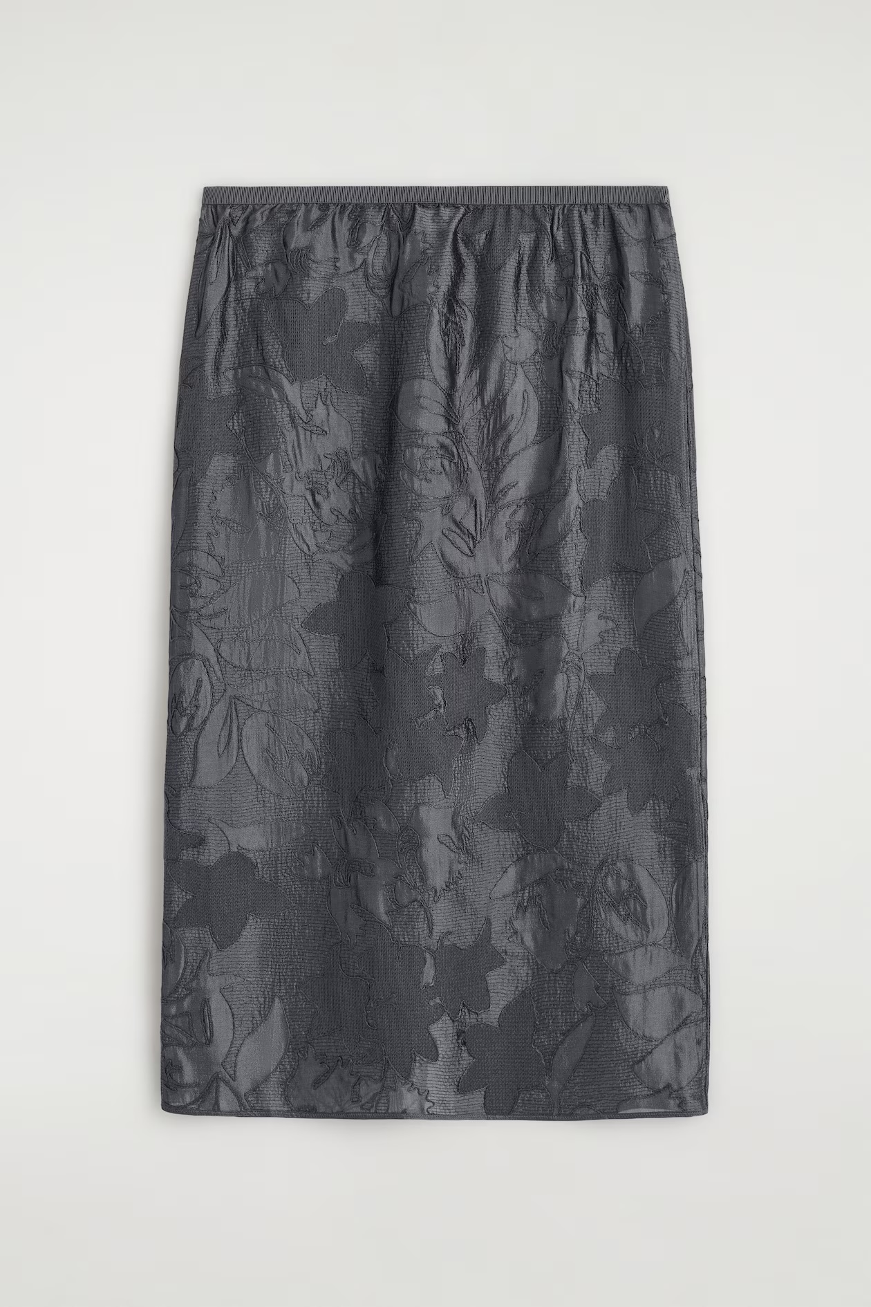 COS, Embroidered Sheer Column Skirt