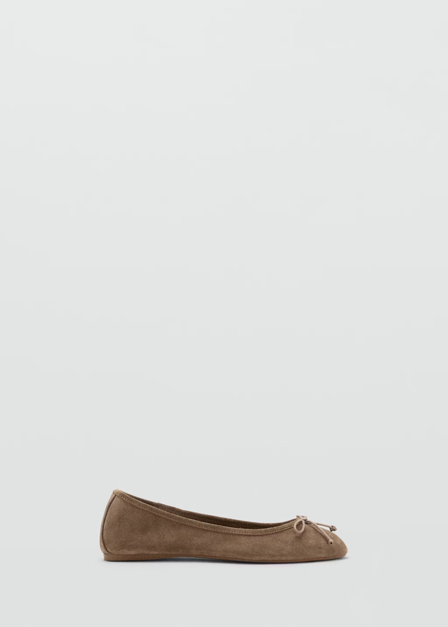 Mango, Leather ballet flats
