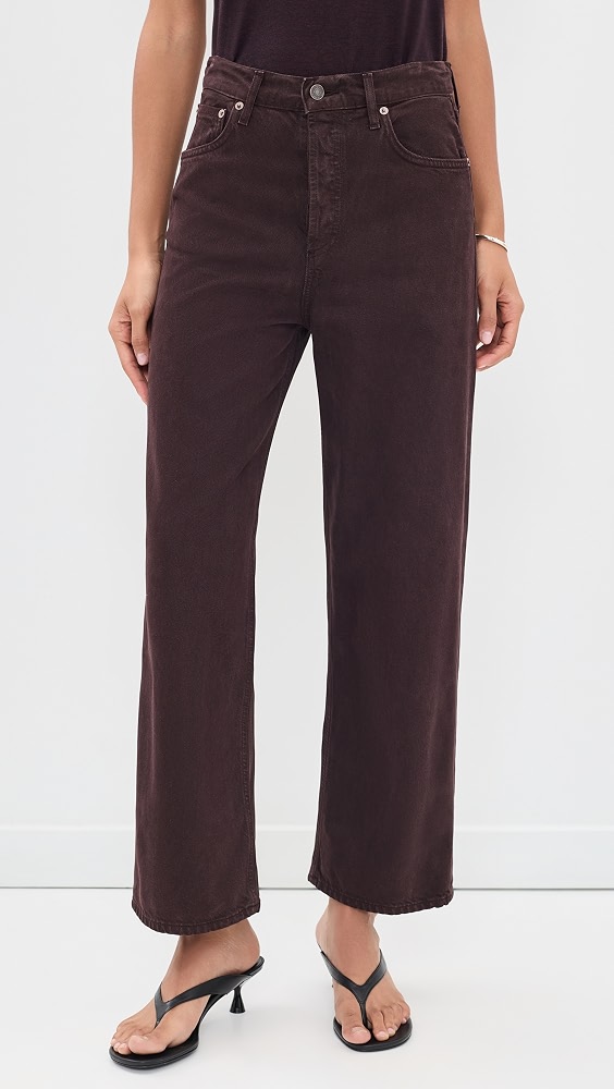 Ren Wide Rigid Jeans - Sloe Berry