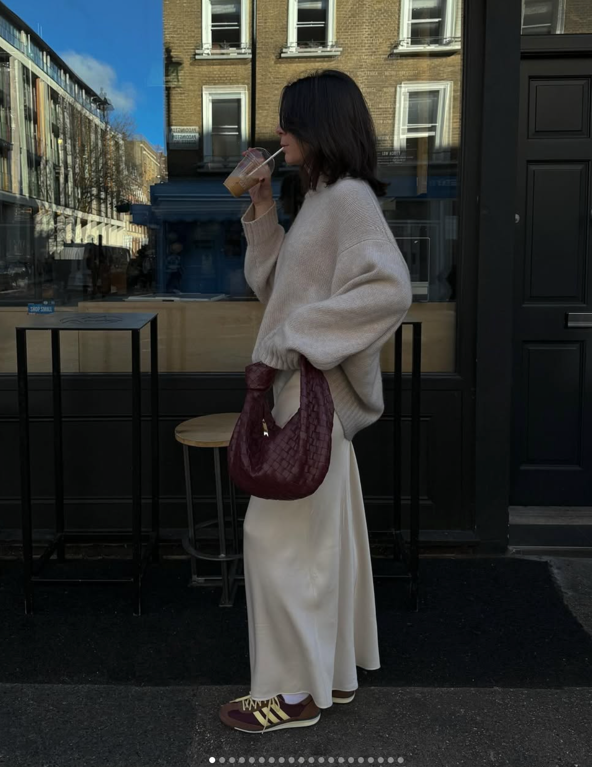 Francesca Saffari wearing COS cashmere jumper