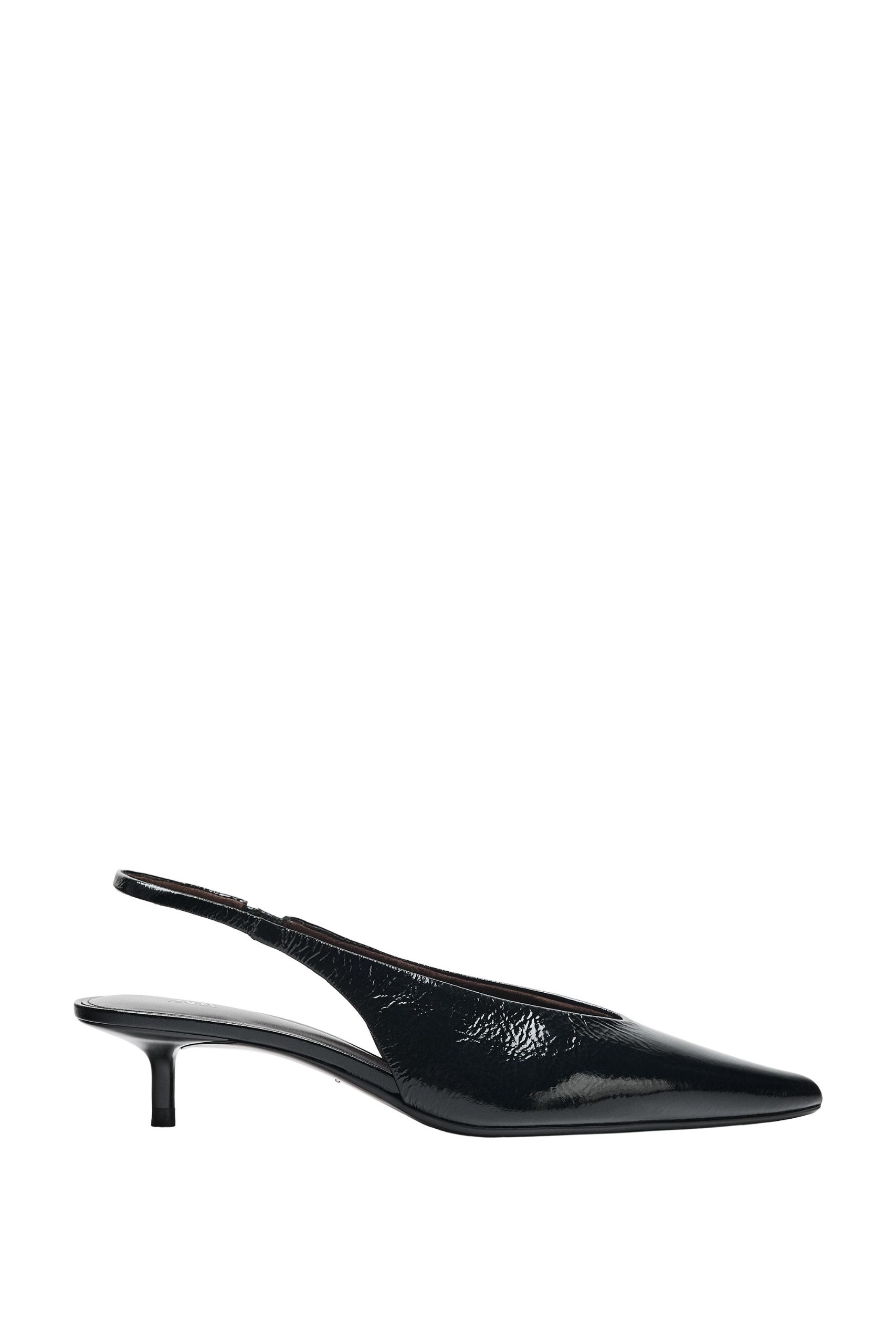 ZARA, Leather Slingback Shoes