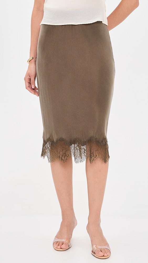 Yvette Skirt - Olive Brown