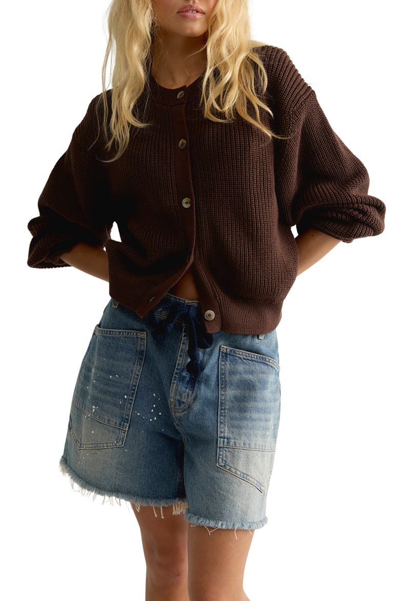 Vienna Rib Button Front Cardigan