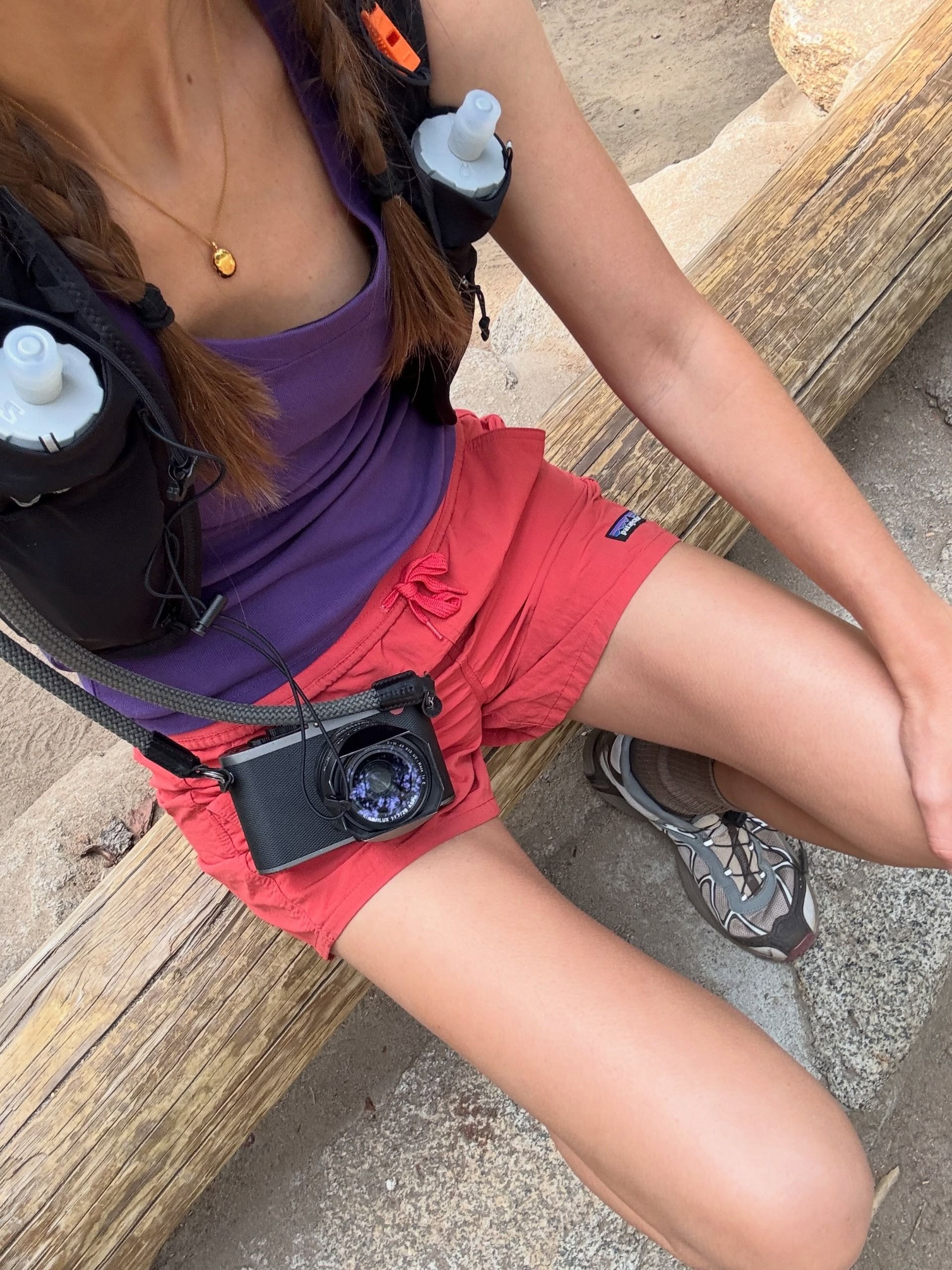 Woman in a hiking gear