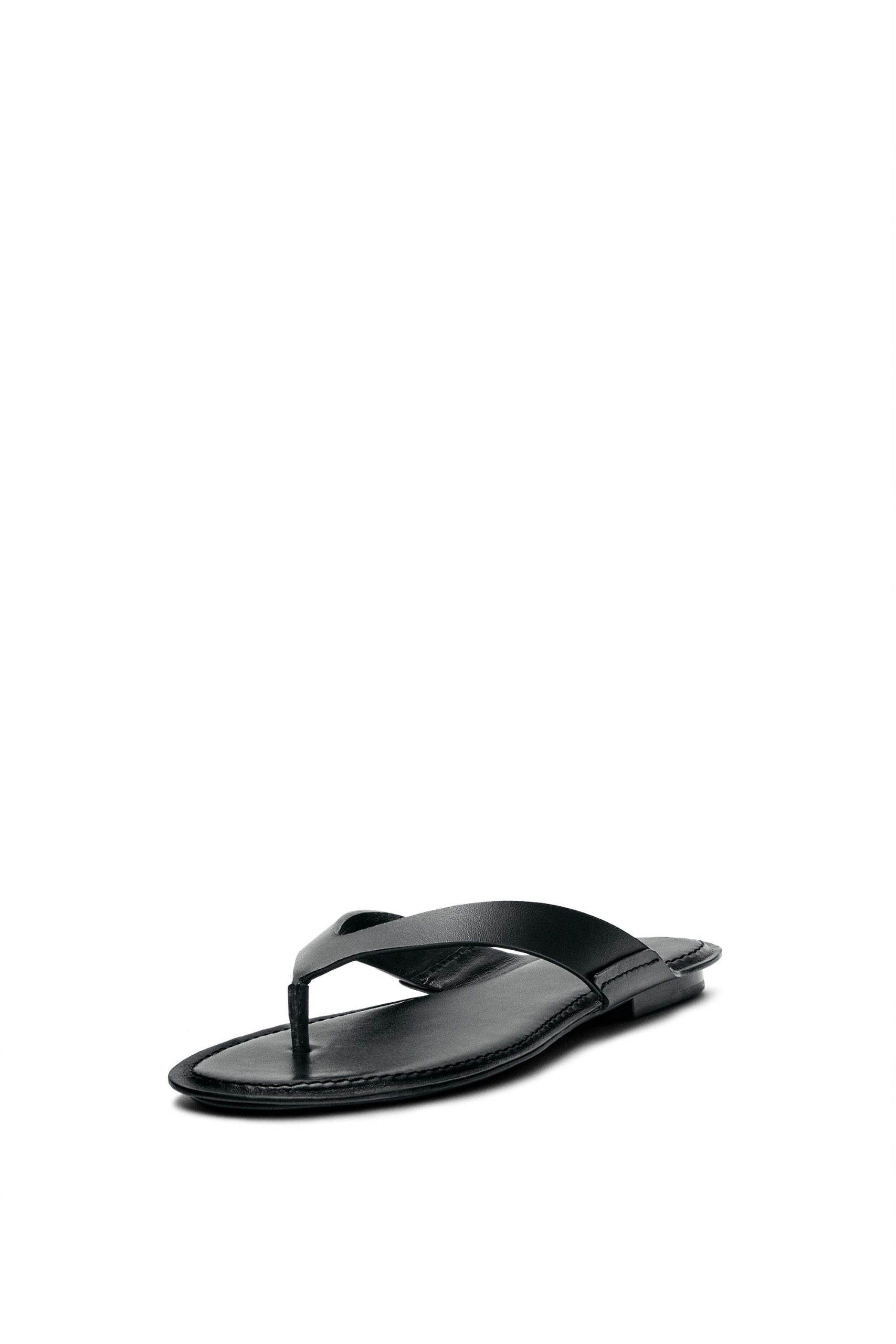 Flat Leather Sandals