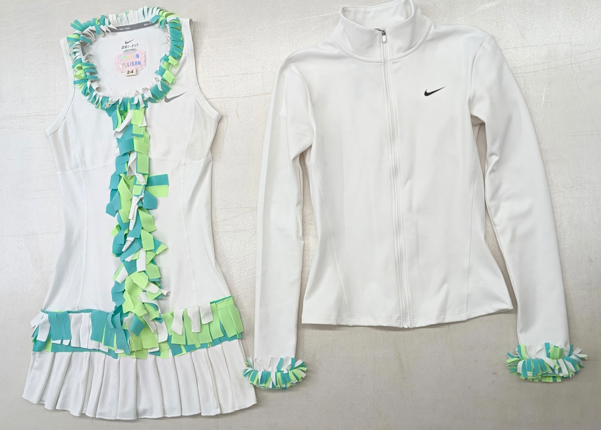 Claudia Li's custom outfit to play in the USTA Pro-Am at the US Open.