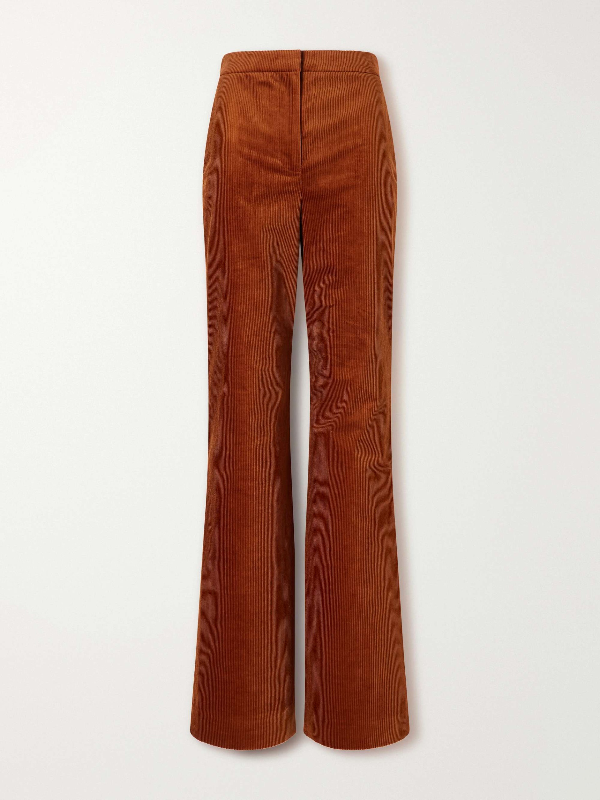 Holt Cotton-Blend Corduroy Flared Pants