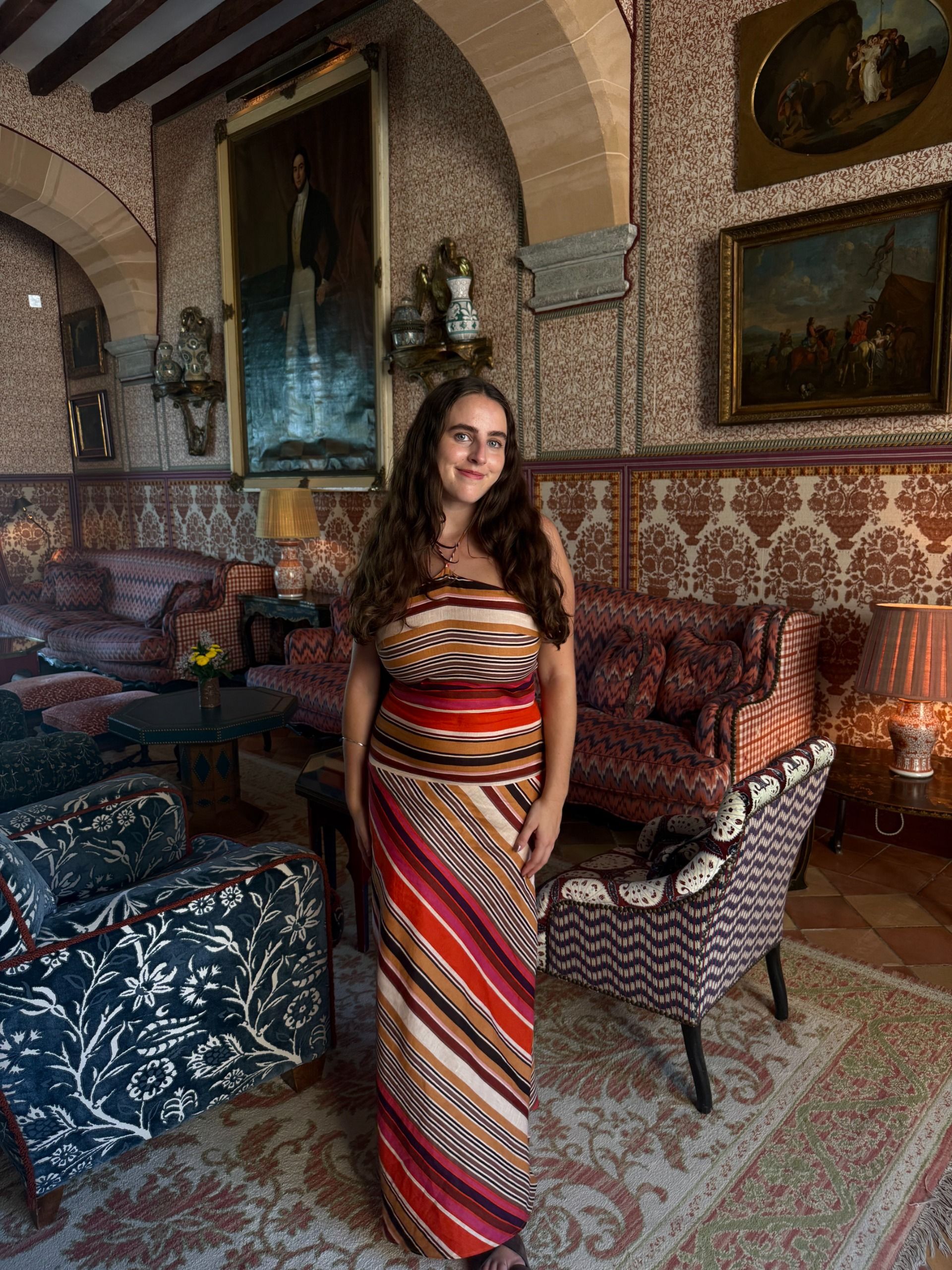 An image of fashion writer Ava Gilchrist wearing one of the best strapless bras.