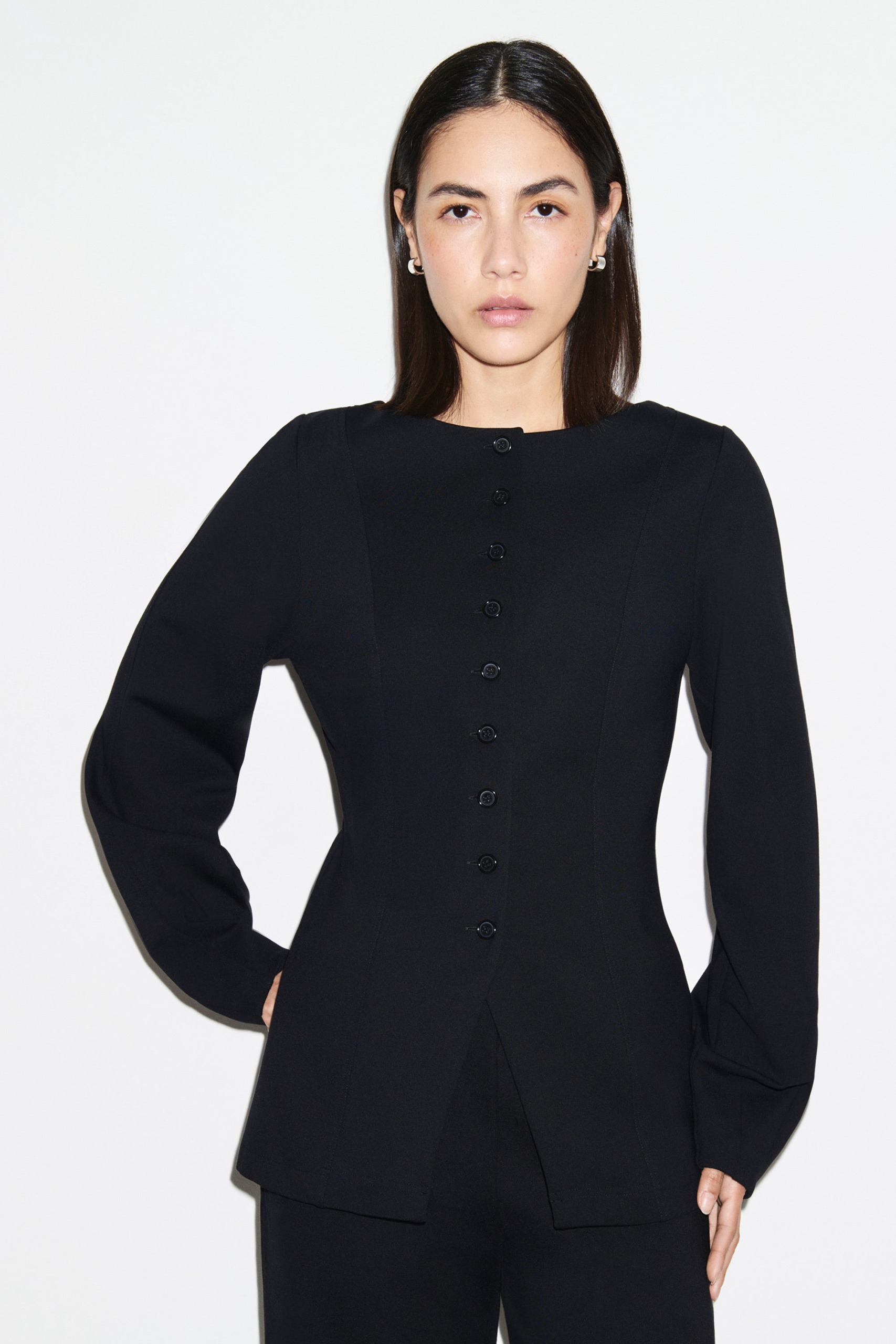 Bonnie Ponte Waisted Blazer