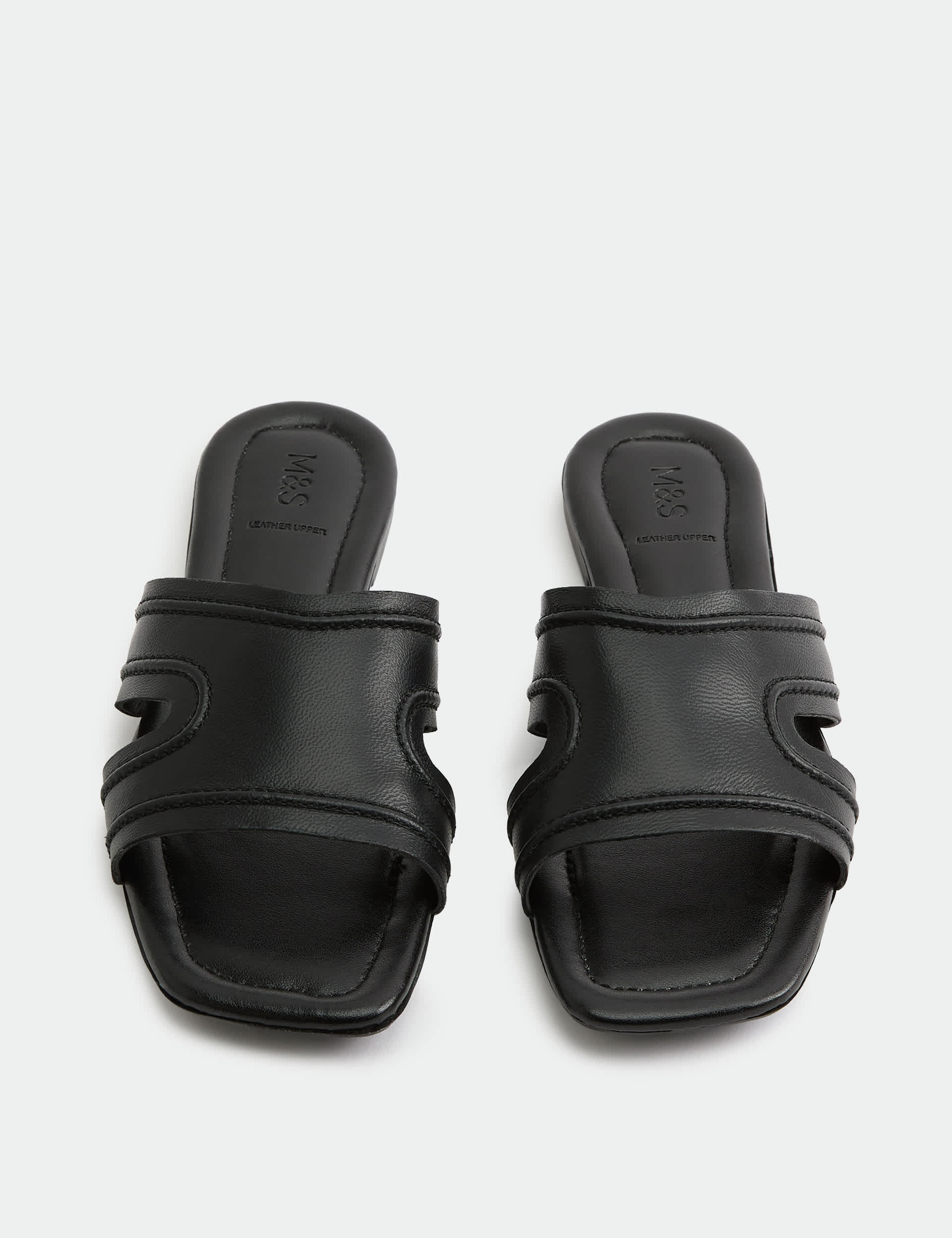 Leather Flat Mules