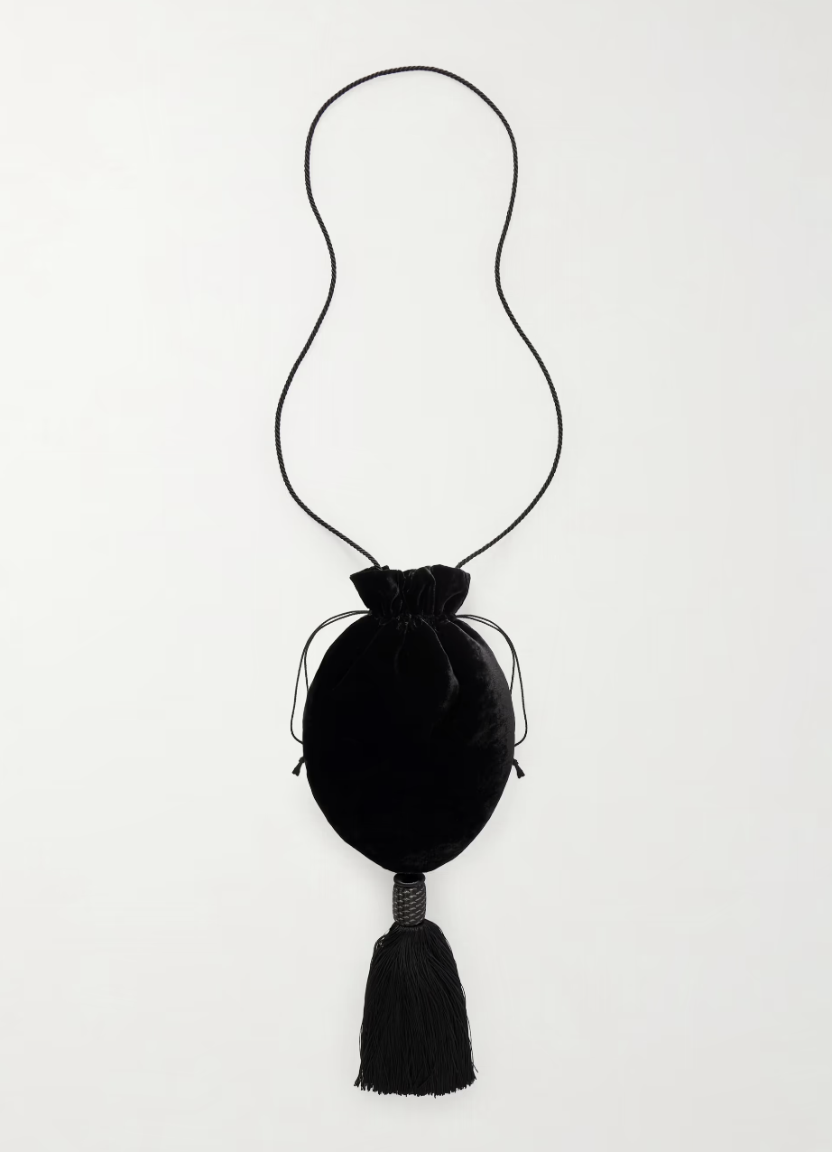 Le Sundial, Lee tasseled velvet shoulder bag