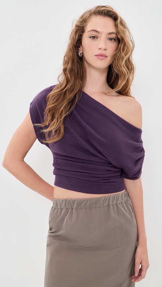 Iris Knit Top - Crushed Violet