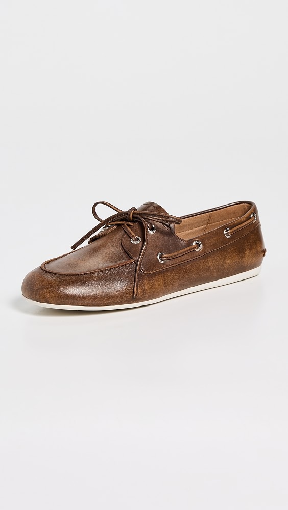 Slim Boat Shoes - Tan