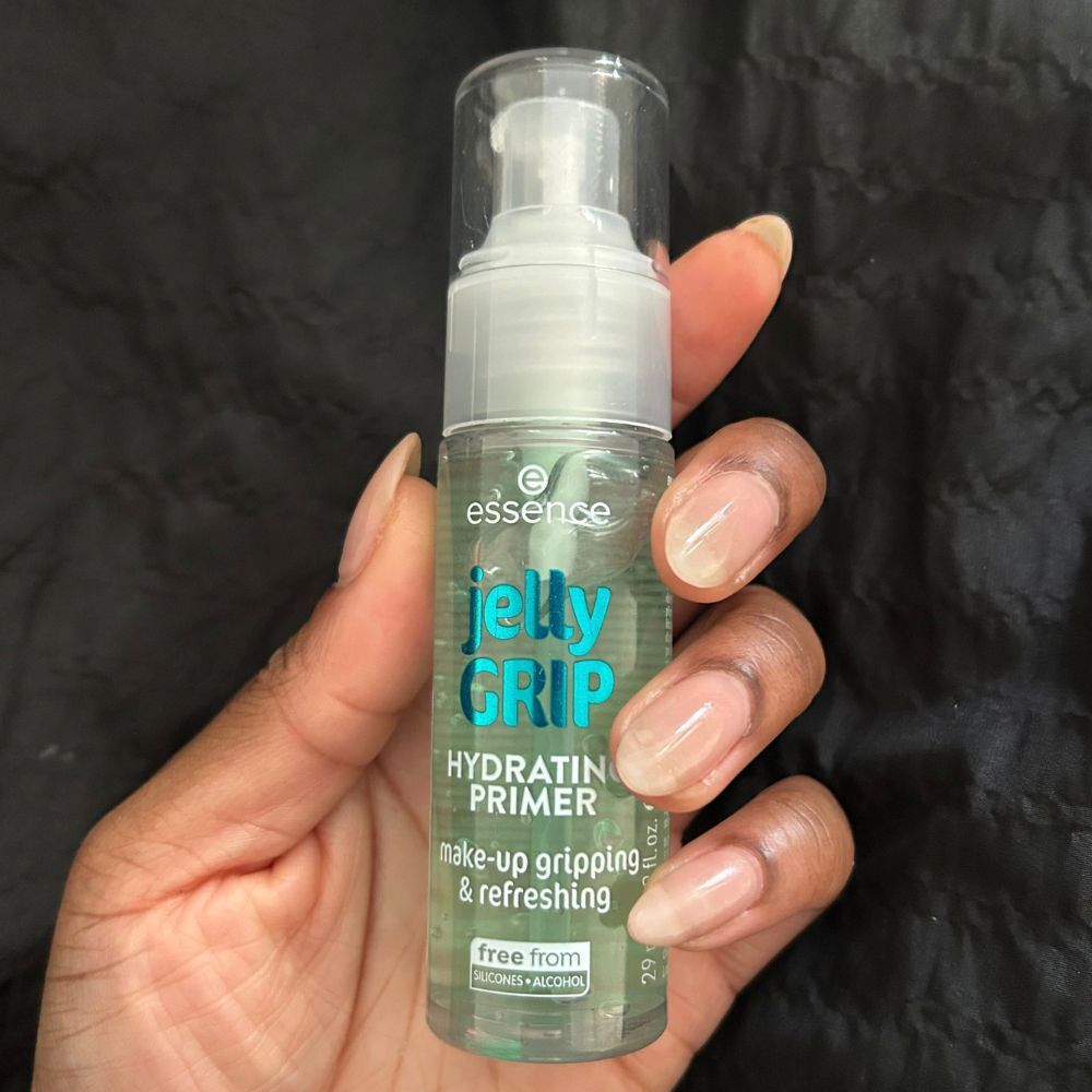 a close-up shot of Essence's Jelly Grip Hydrating Primer