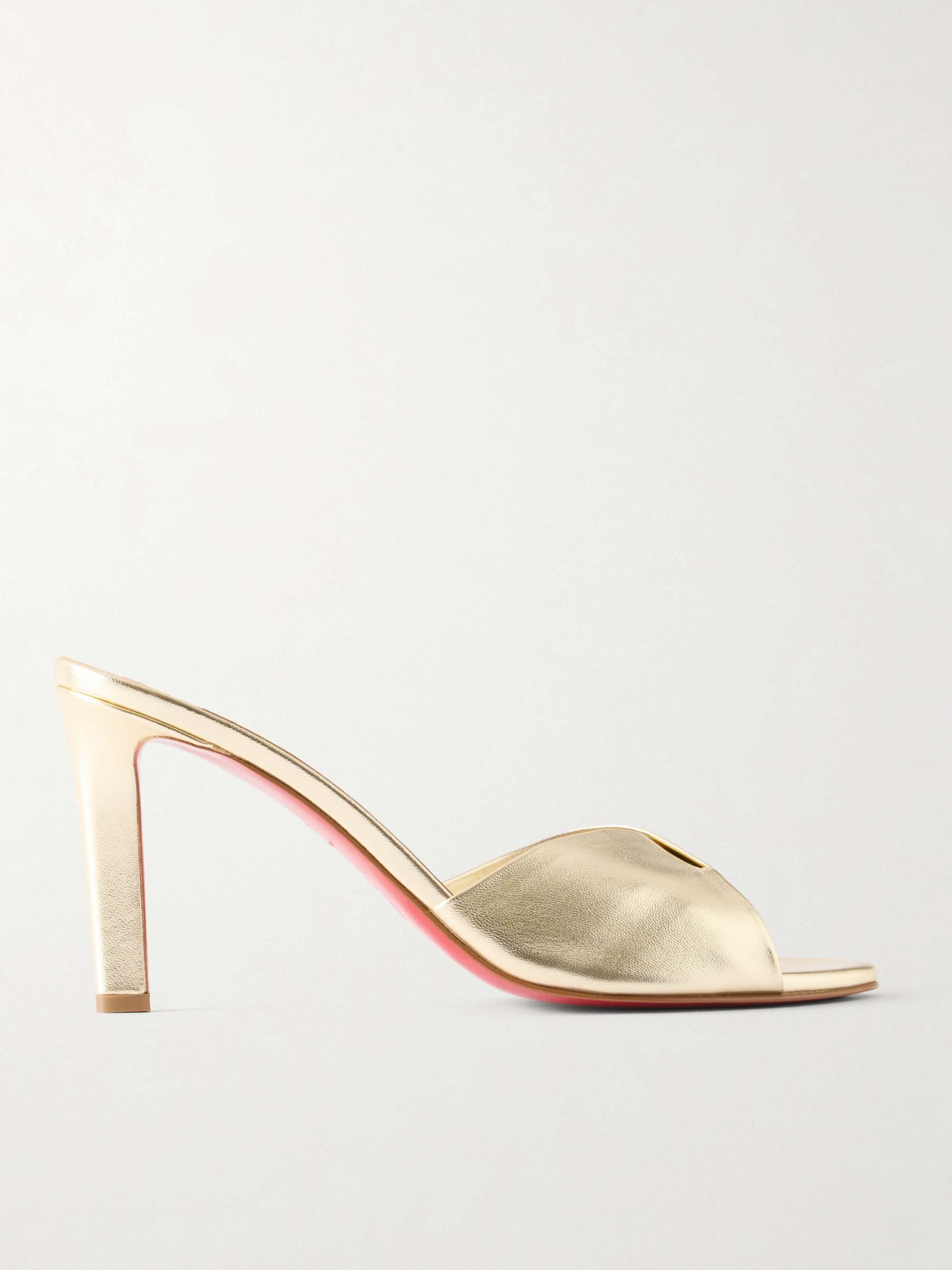 Fanny 85 Metallic Leather Sandals