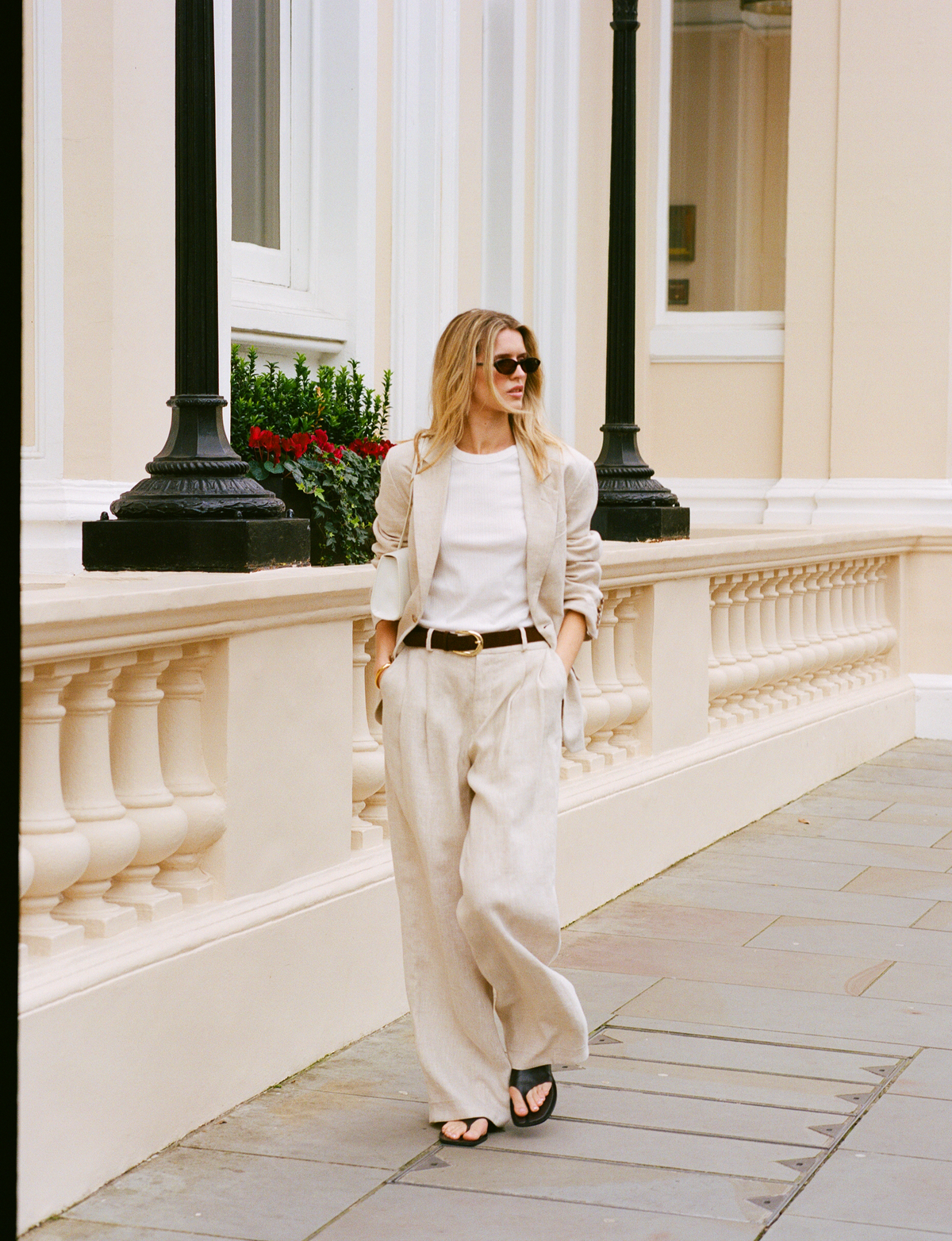 Rampling Trouser: Linen, Oatmeal