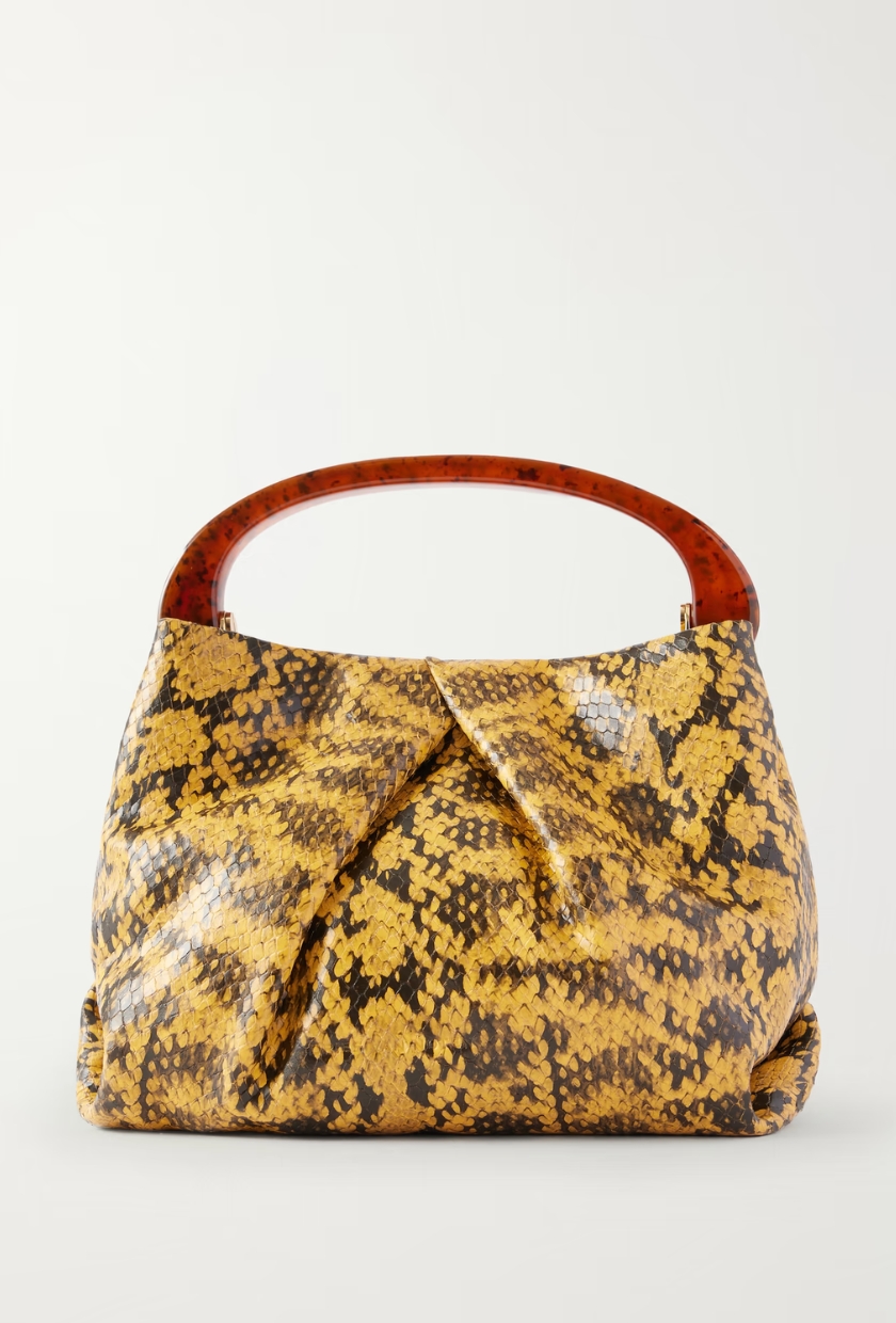 Dries Van Noten, Snake-Effect Leather Clutch
