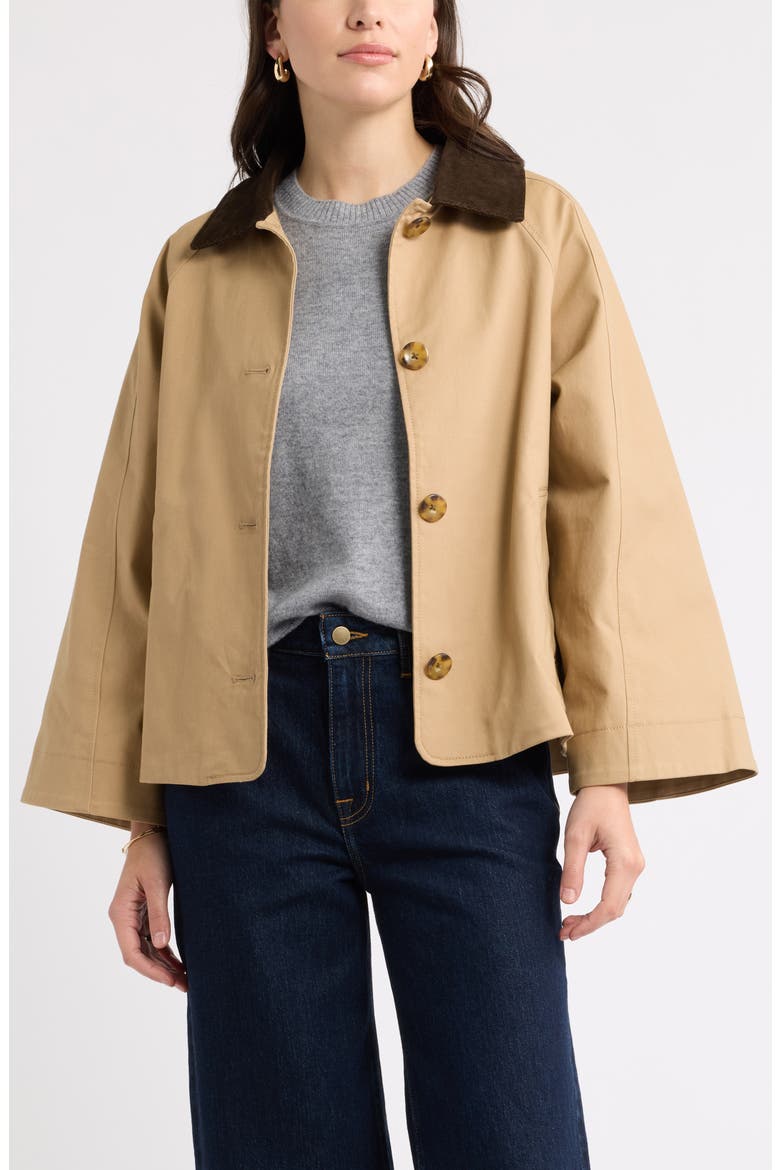 Swing Cropped Trench Jacket