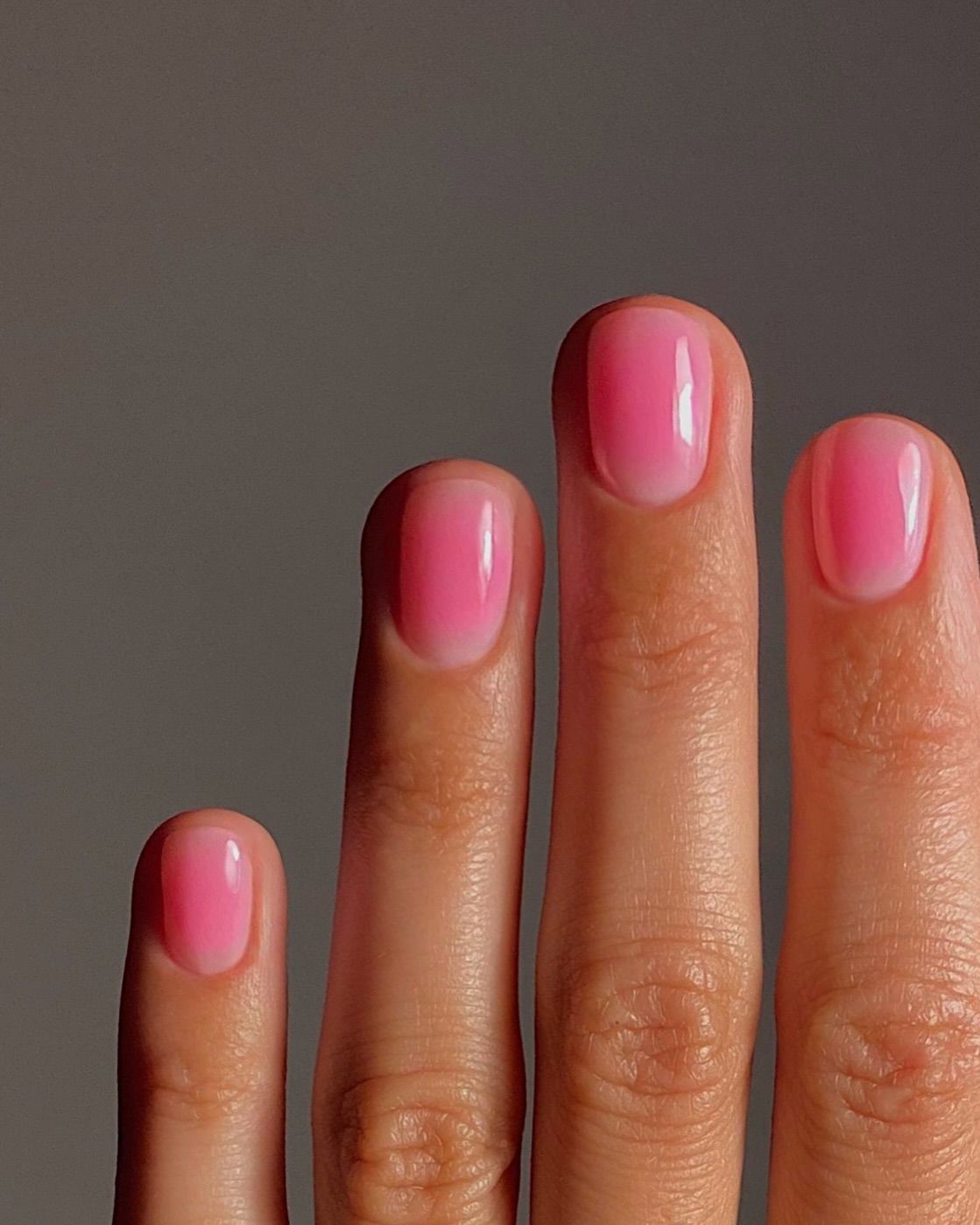 Photo of soft pink blush nails