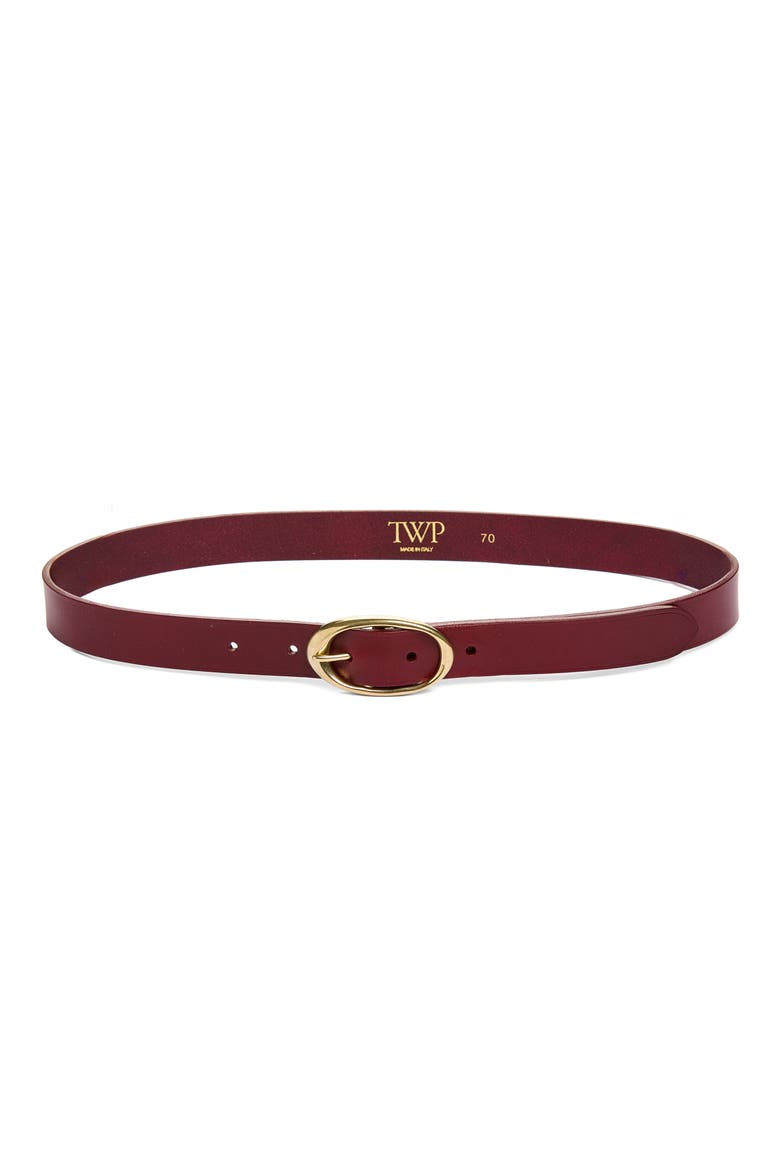 Narrow Leather Belt