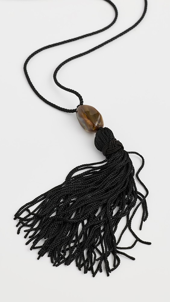 Maximes Tassel Necklace - Noir