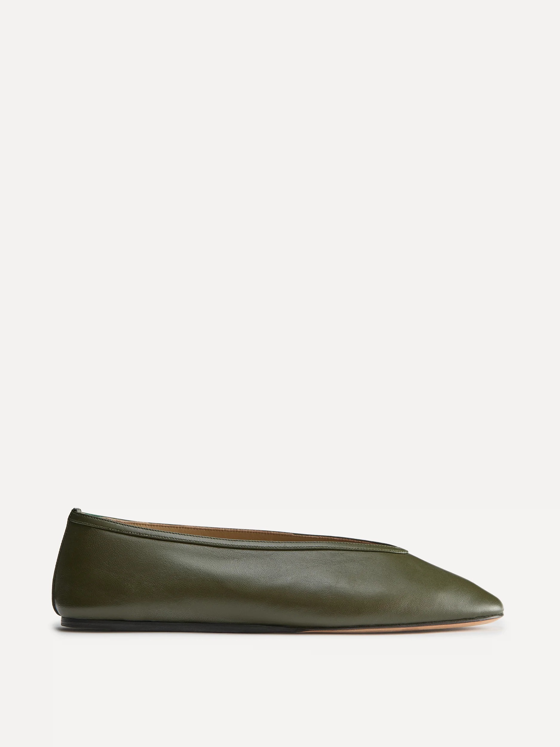Le Monde Beryl, Luna Slipper in Military Leather