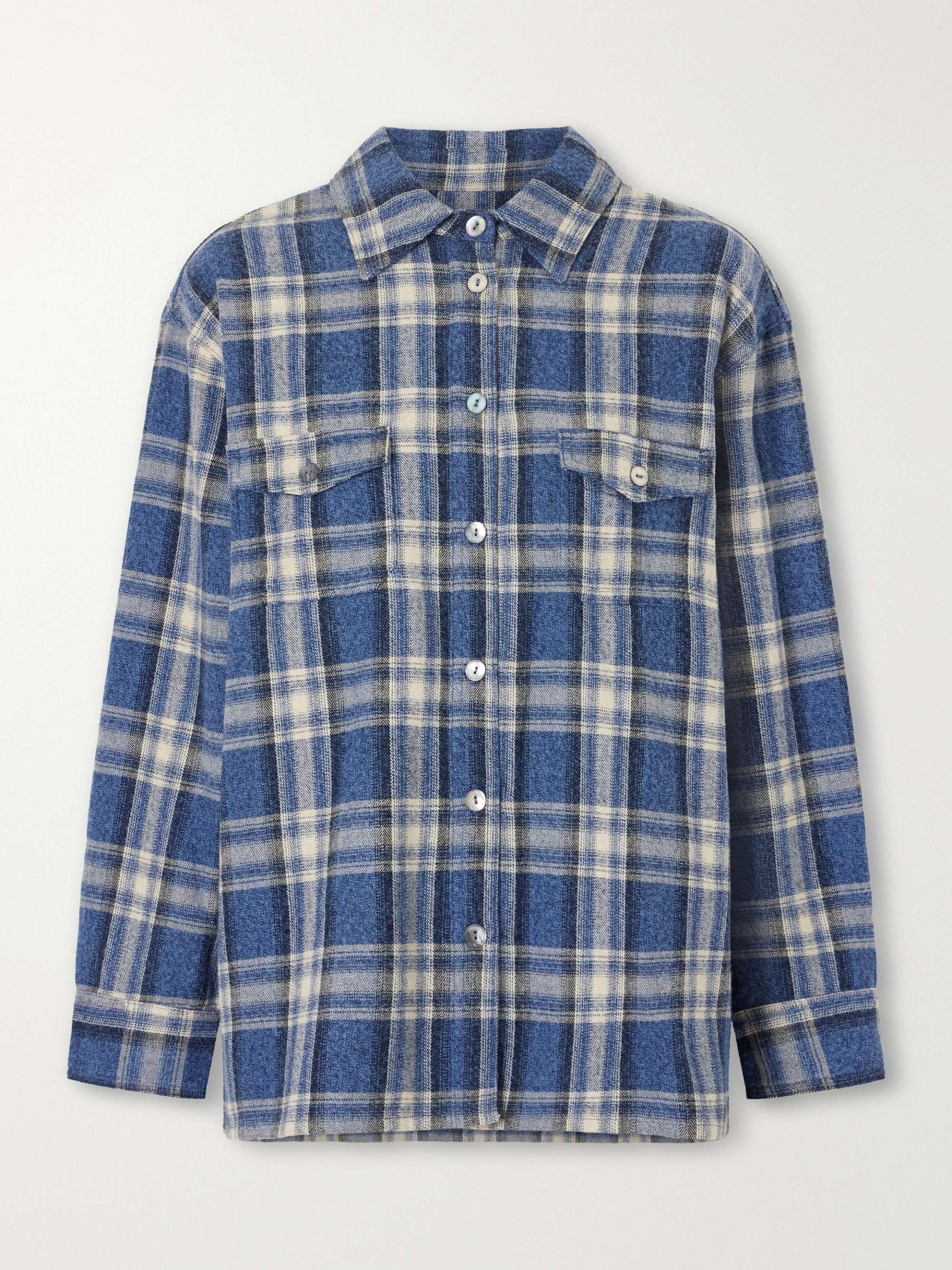 Checked Cotton-Flannel Shirt