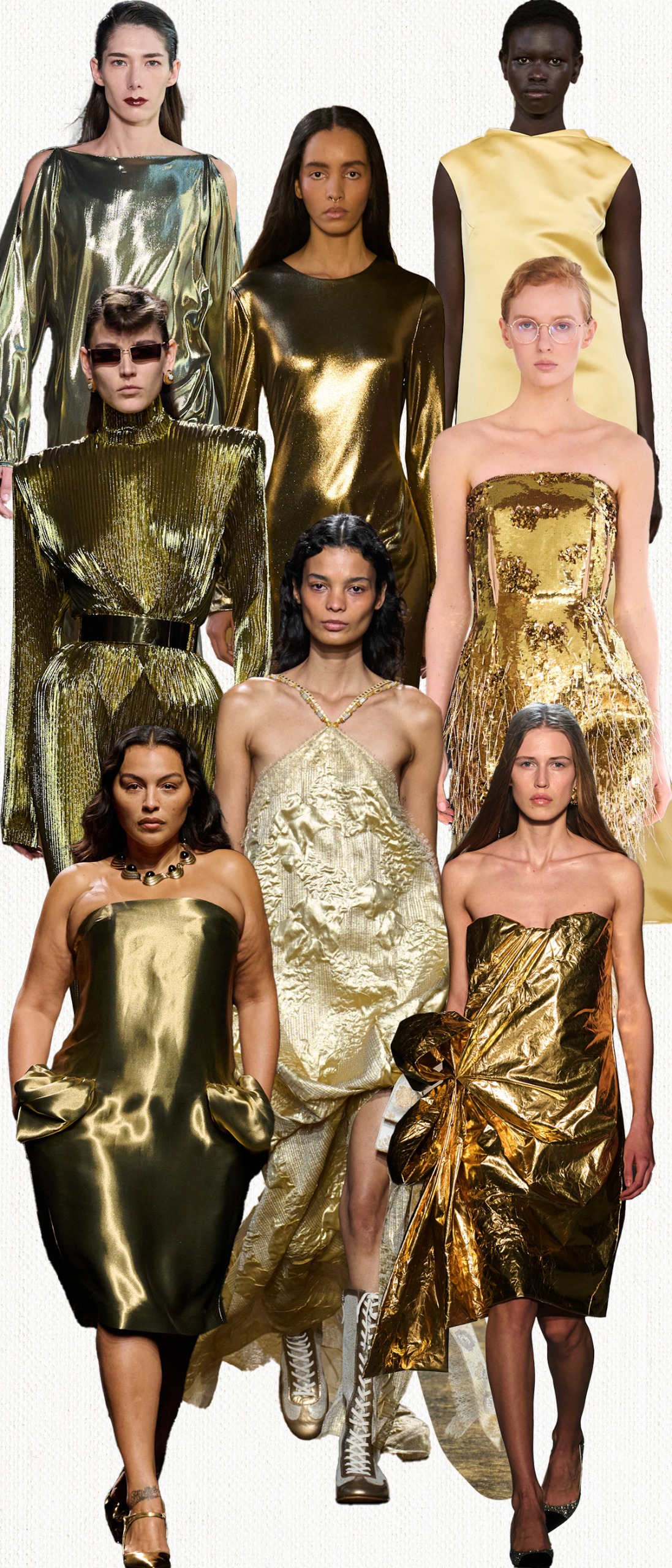 autumn dress trends 2026 gold dresses