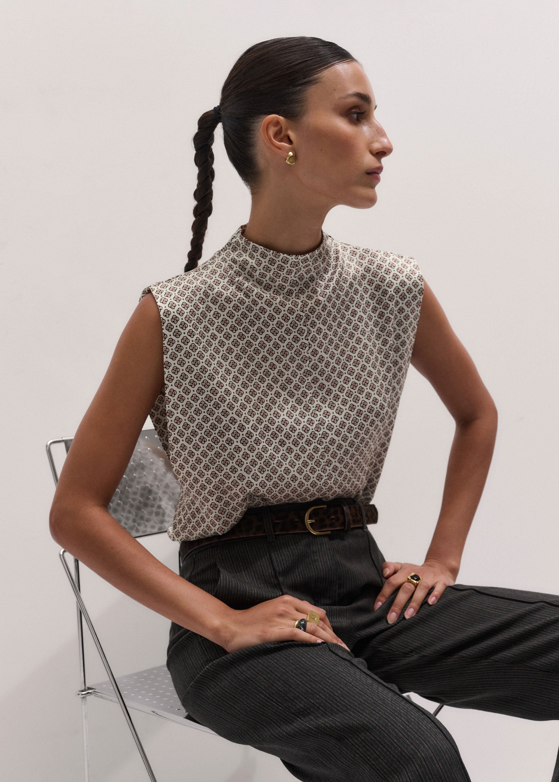 High Neck Top