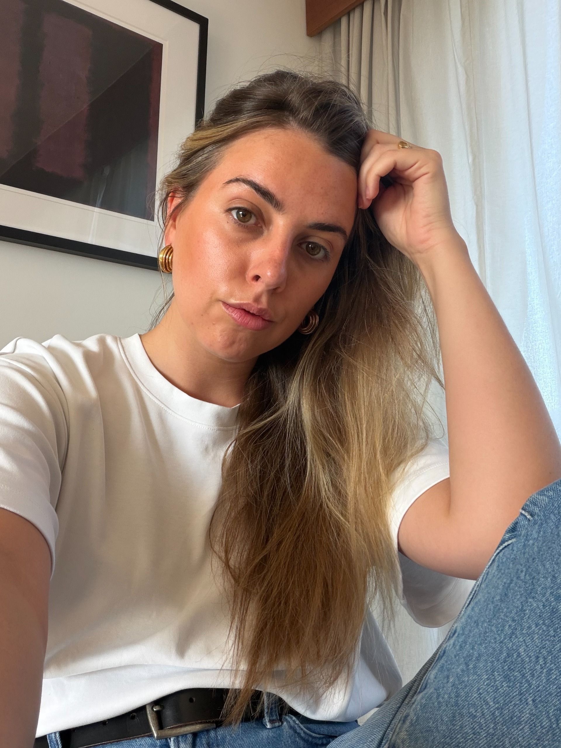 Shannon Lawlor with bare, glowing skin after using Dermalogica Futurecode Booster