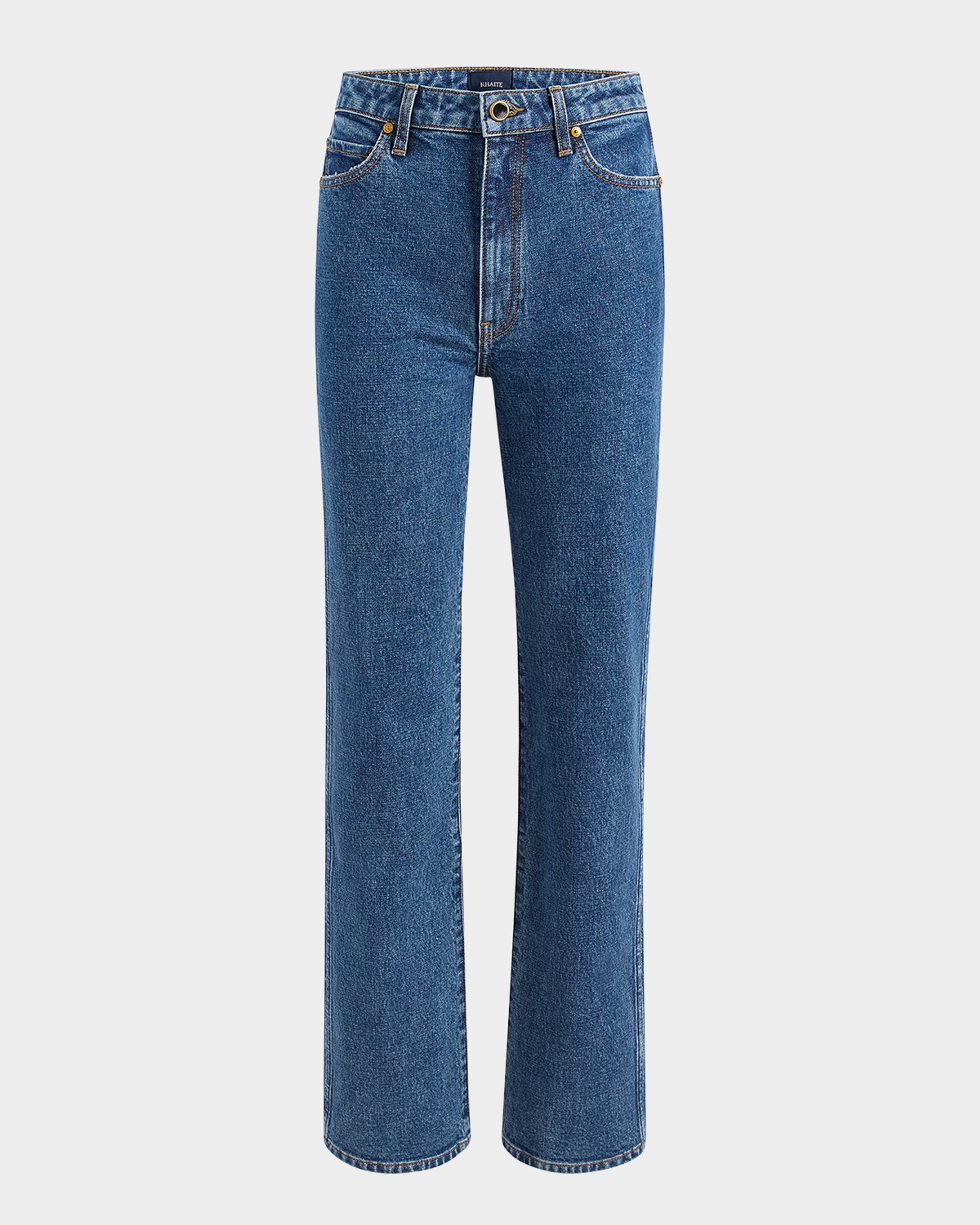 Khaite, Danielle Acid-Wash Straight-Leg Jeans
