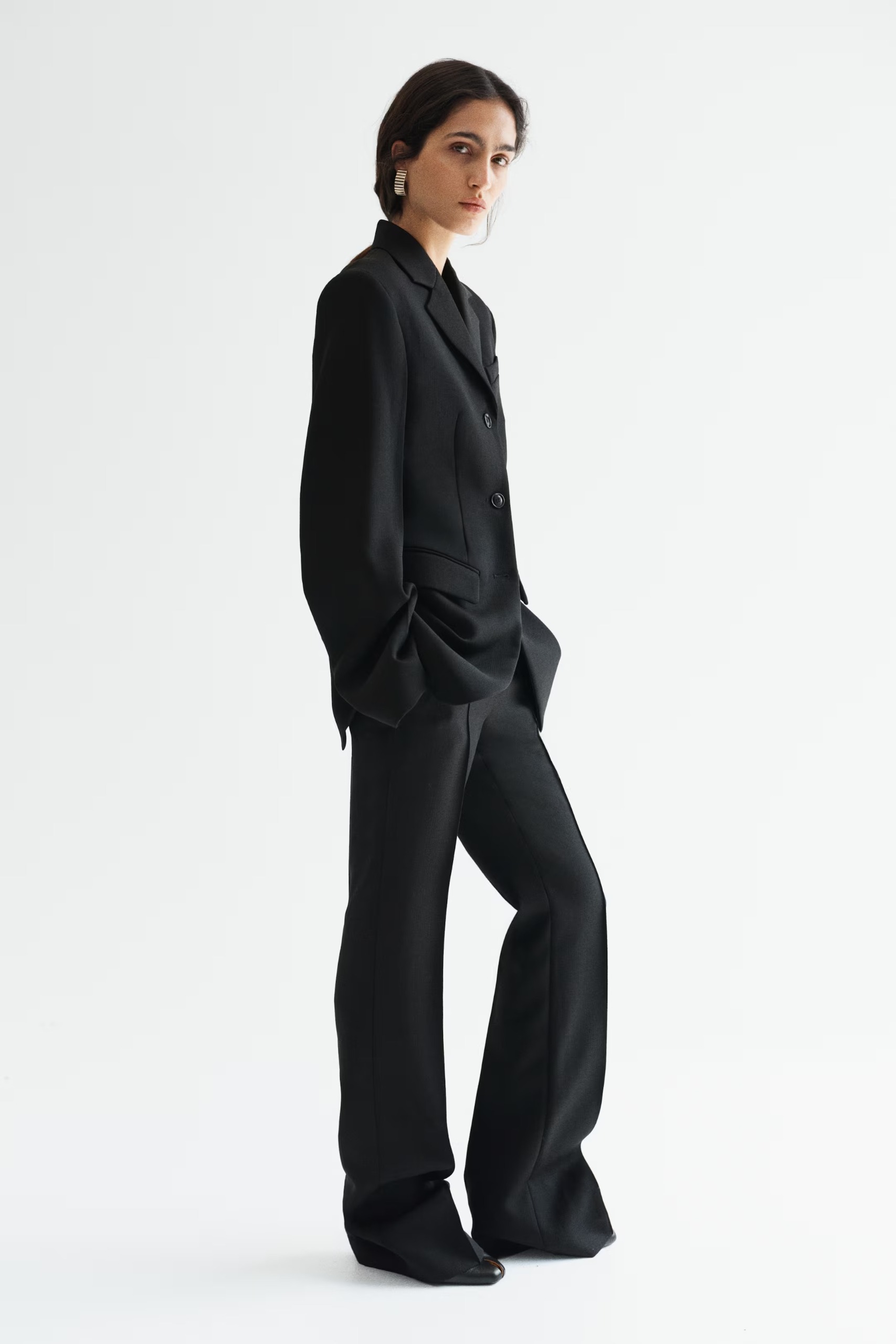 H&M, Straight Tailored Wool Trousers