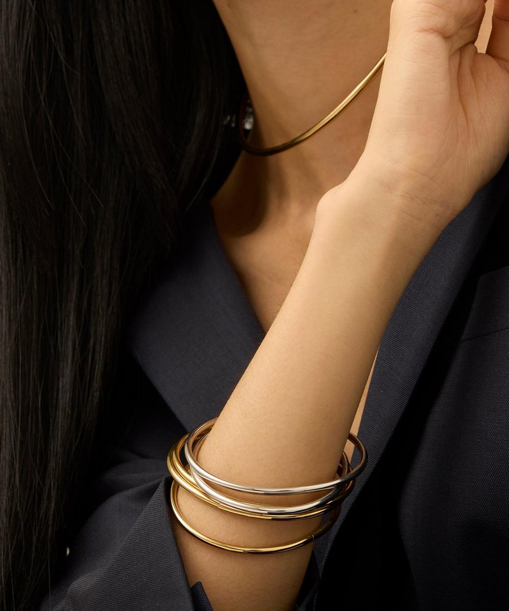 Mixed Metal Dane Bangle Bracelet Set