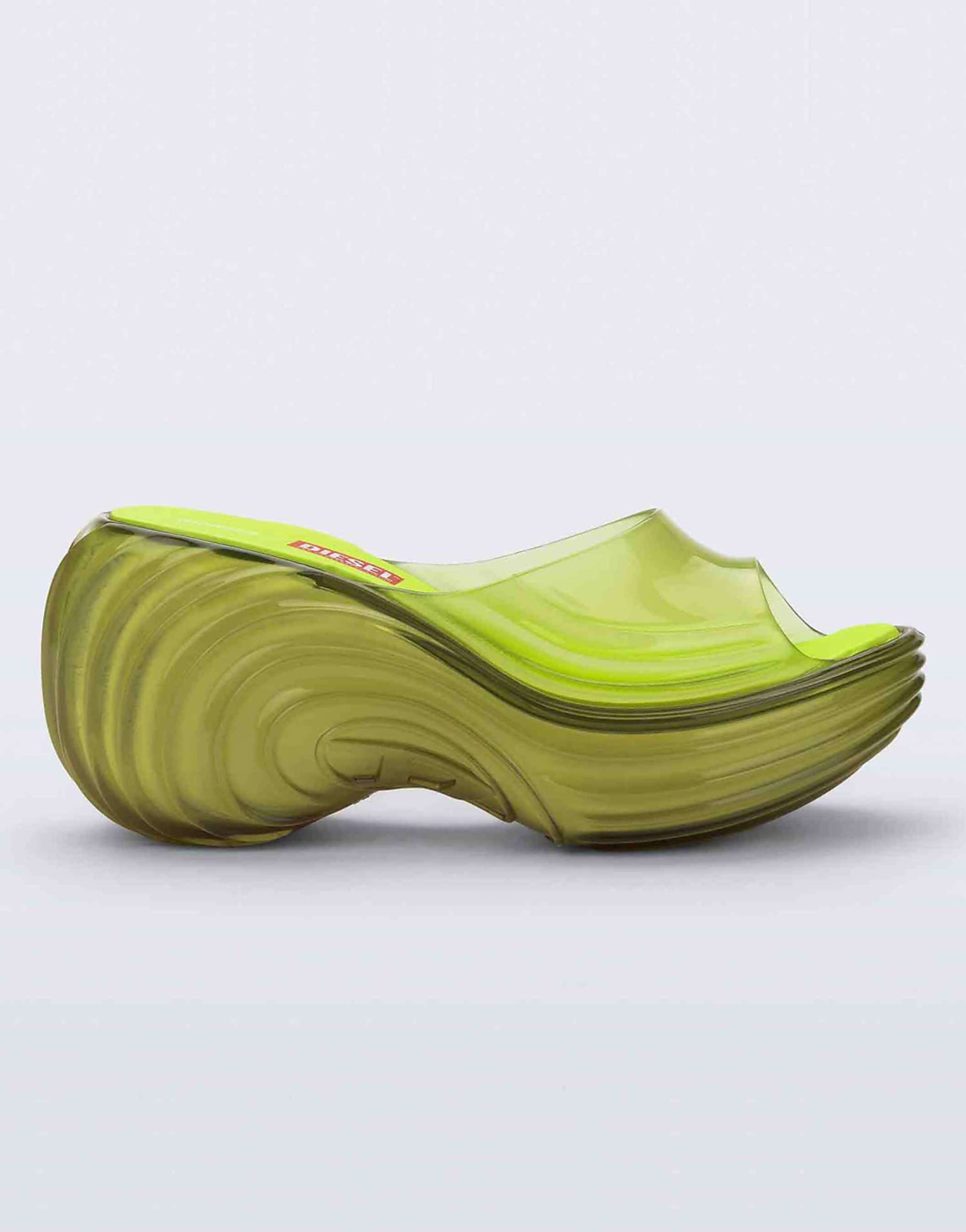 Melissa X Diesel Quantam Platform Wedge in Transparent Yellow