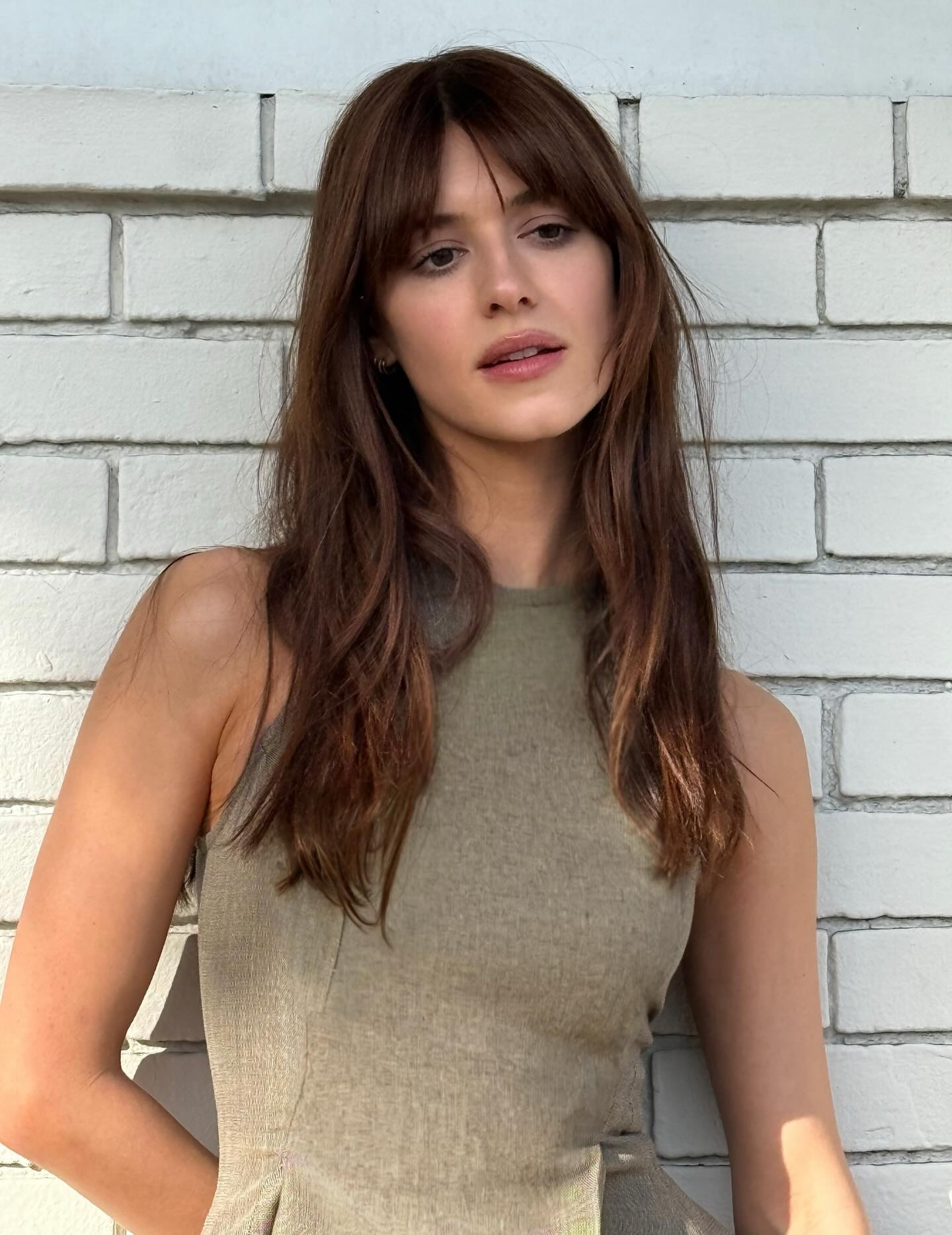 Daisy Edgar Jones with a fringe