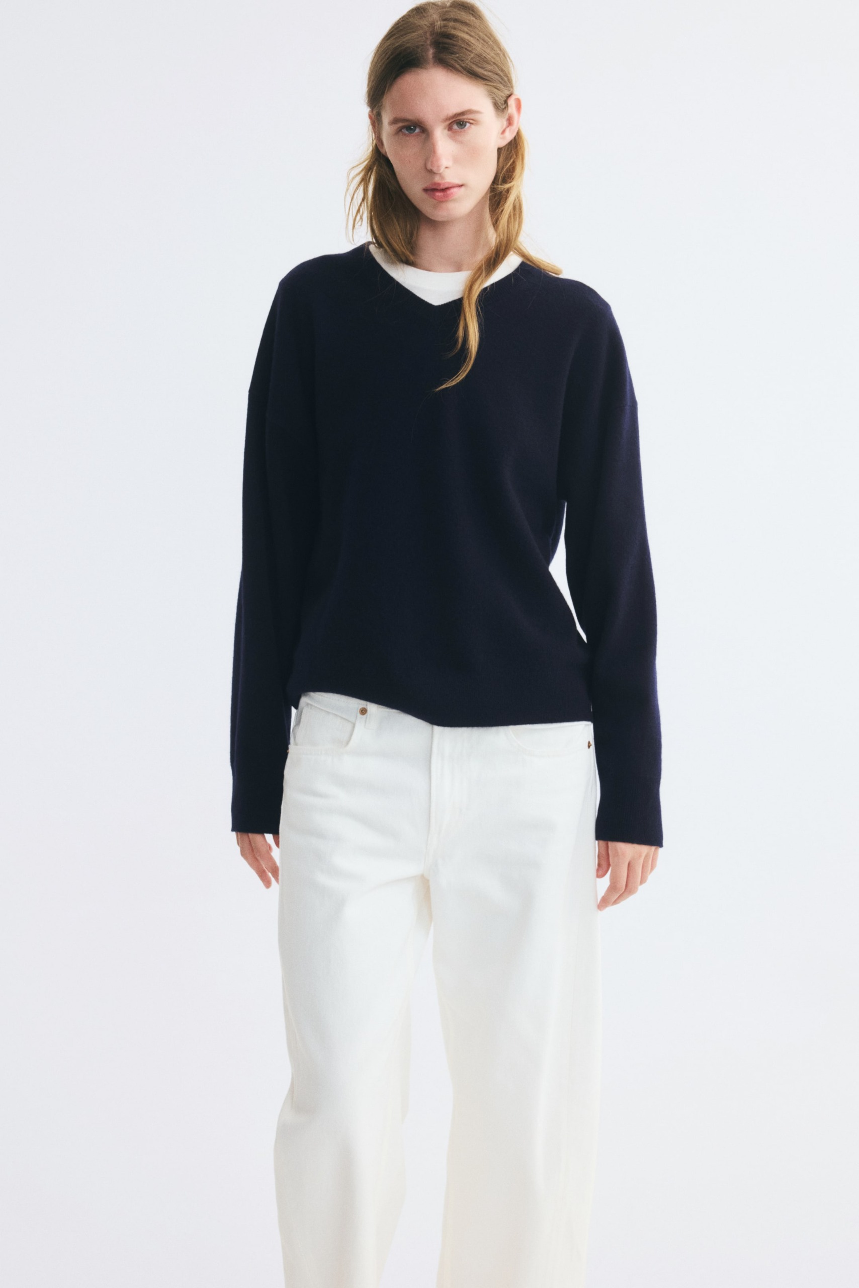 V-Neck Wool Jumper