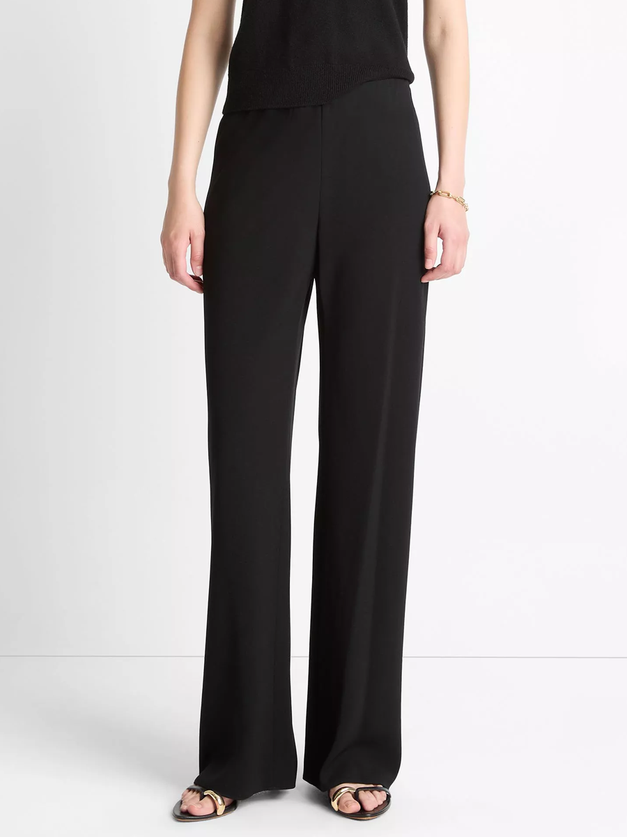 Vince, Colette High Waist Crepe Bias Pants