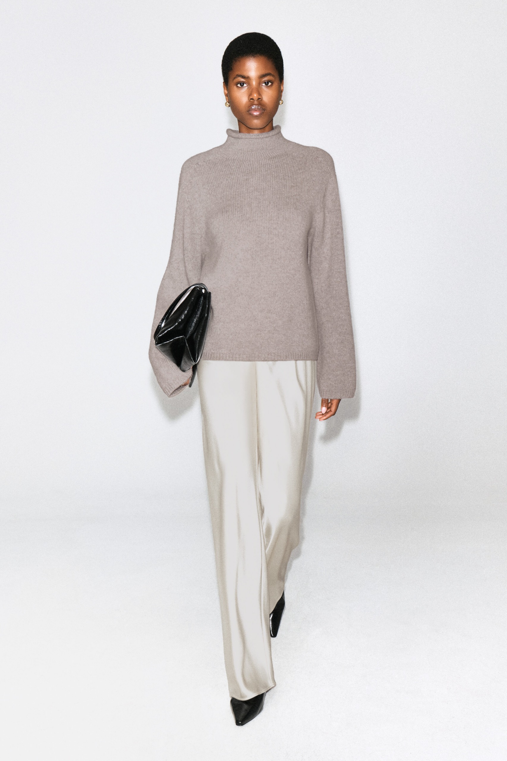 Satin Wide-Leg Pants