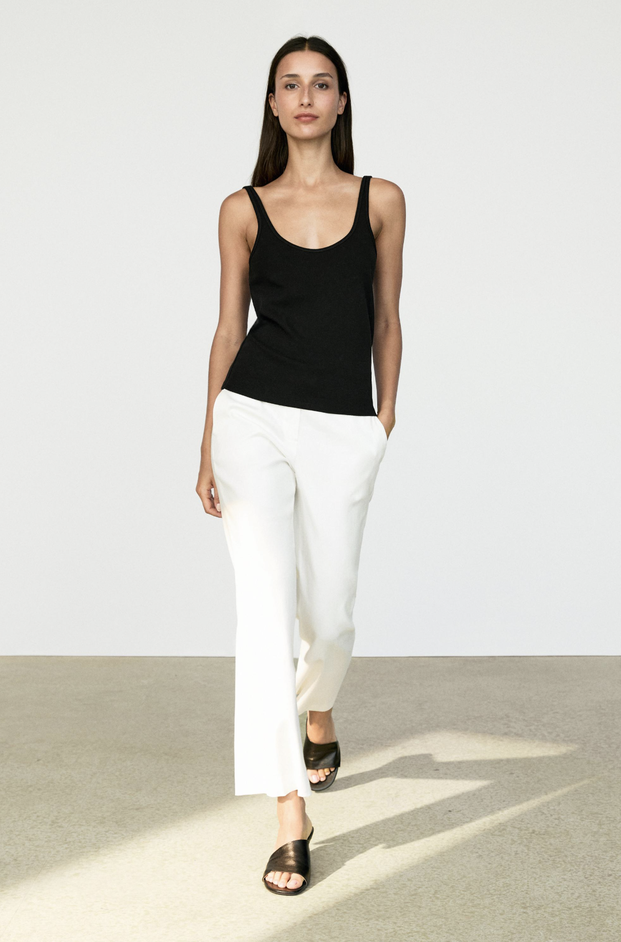 Massimo Dutti, Linen Kick Flare Fit Pants