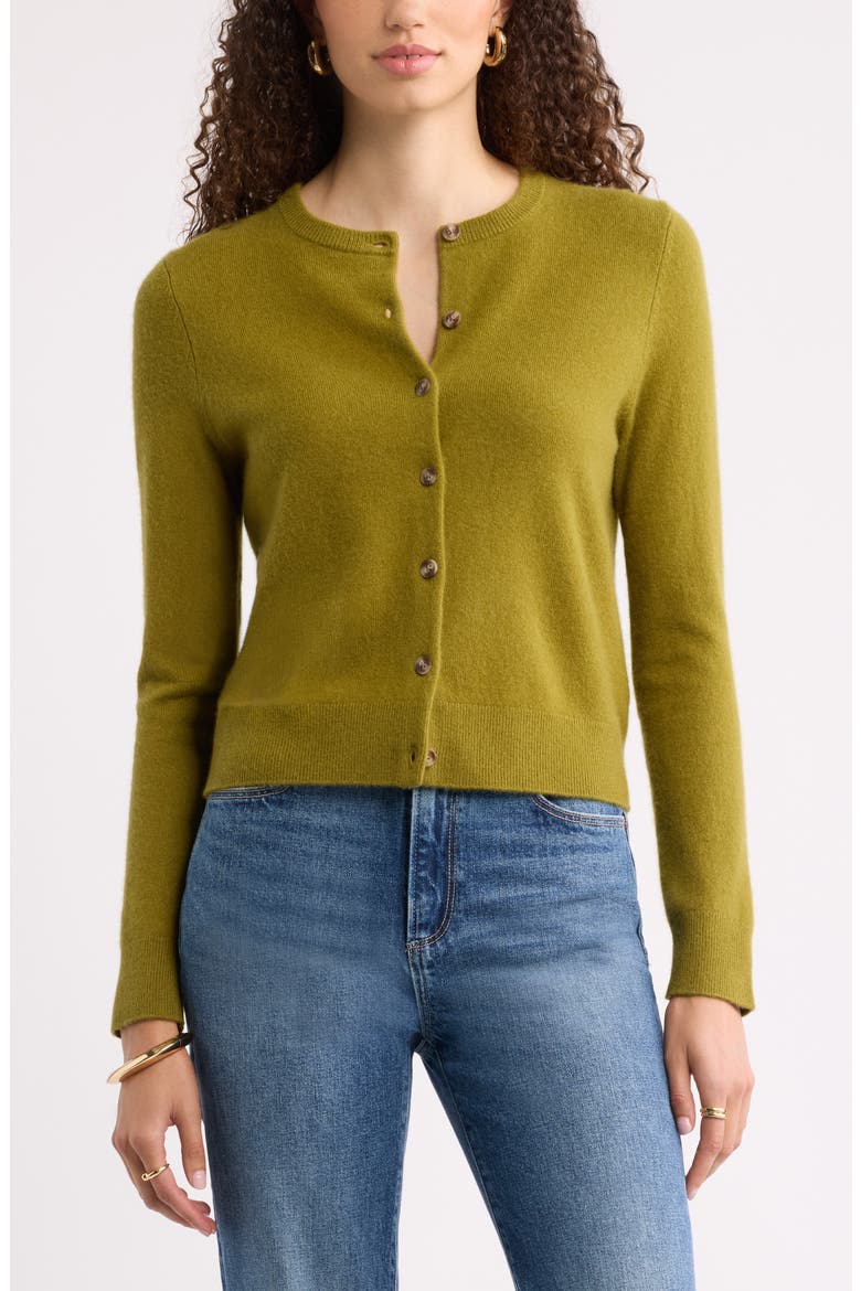 Cashmere Crewneck Cardigan