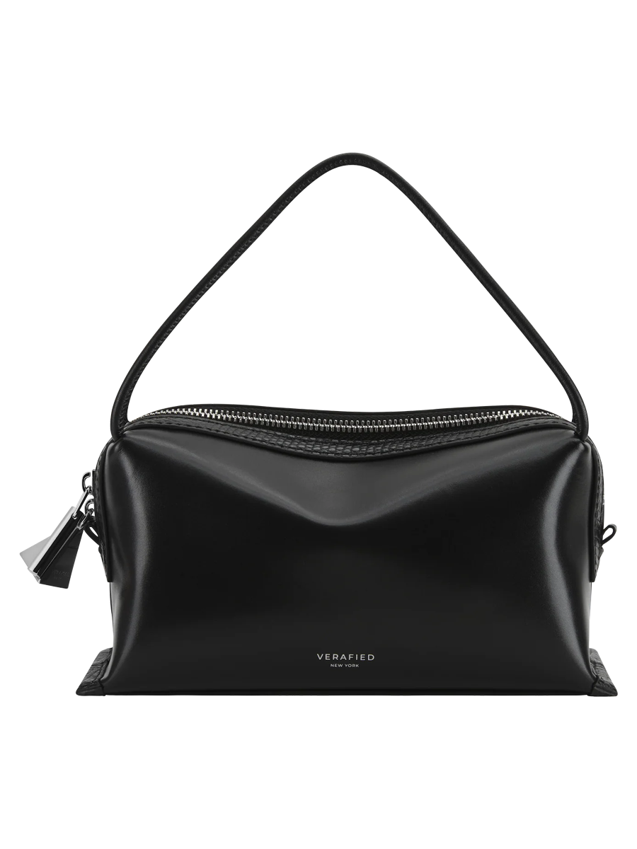 Verafied, Black Lizard Caf&eacute; Mini Bag