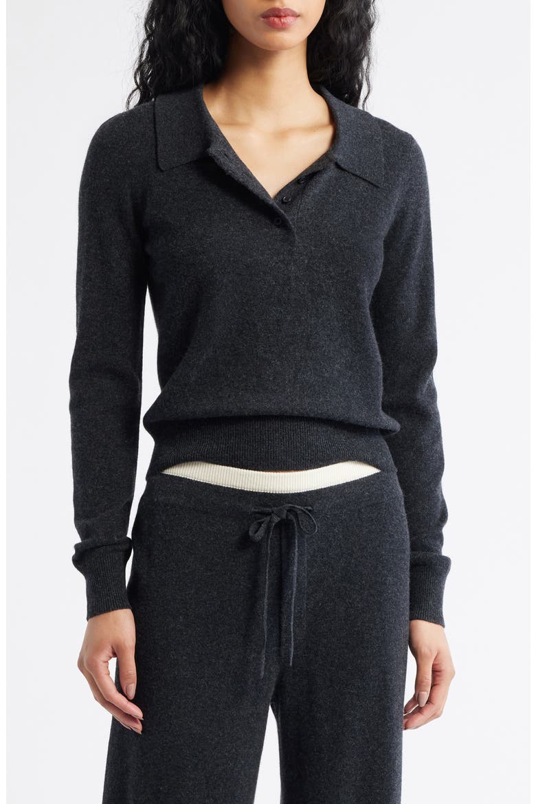 Tove Wool & Cashmere Polo Sweater