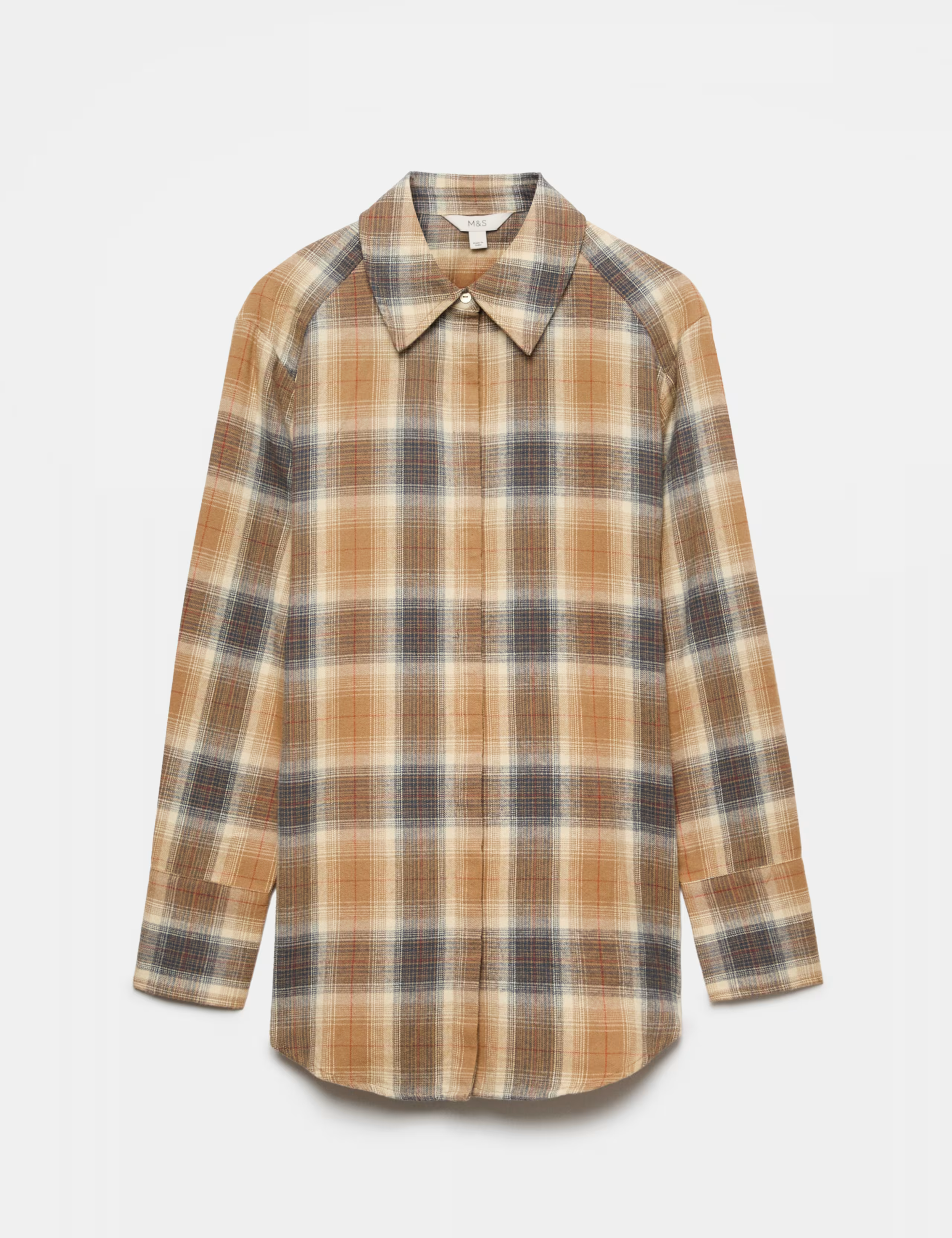 A Marks & Spencer plaid shirt.