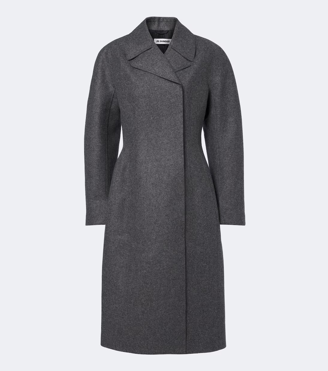Jil Sander, Double-Breasted Virgin Wool Coat