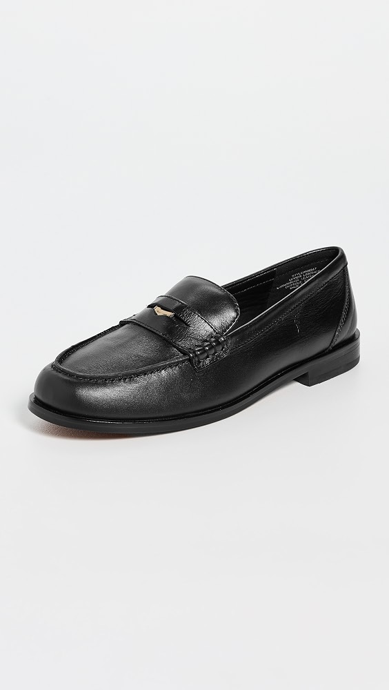 The Grayson Penny Loafer in Leather - True Black