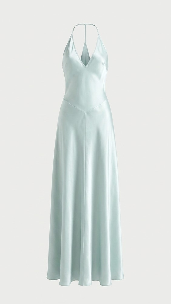 Lara Silk Dress - Aquamarine