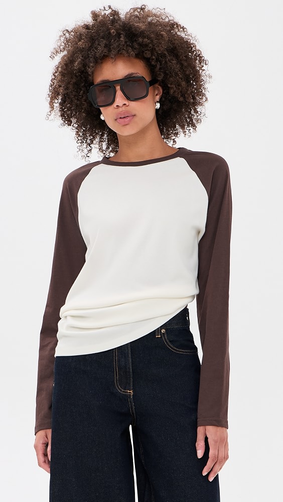 Shift Long Sleeve Tee - Chocolate