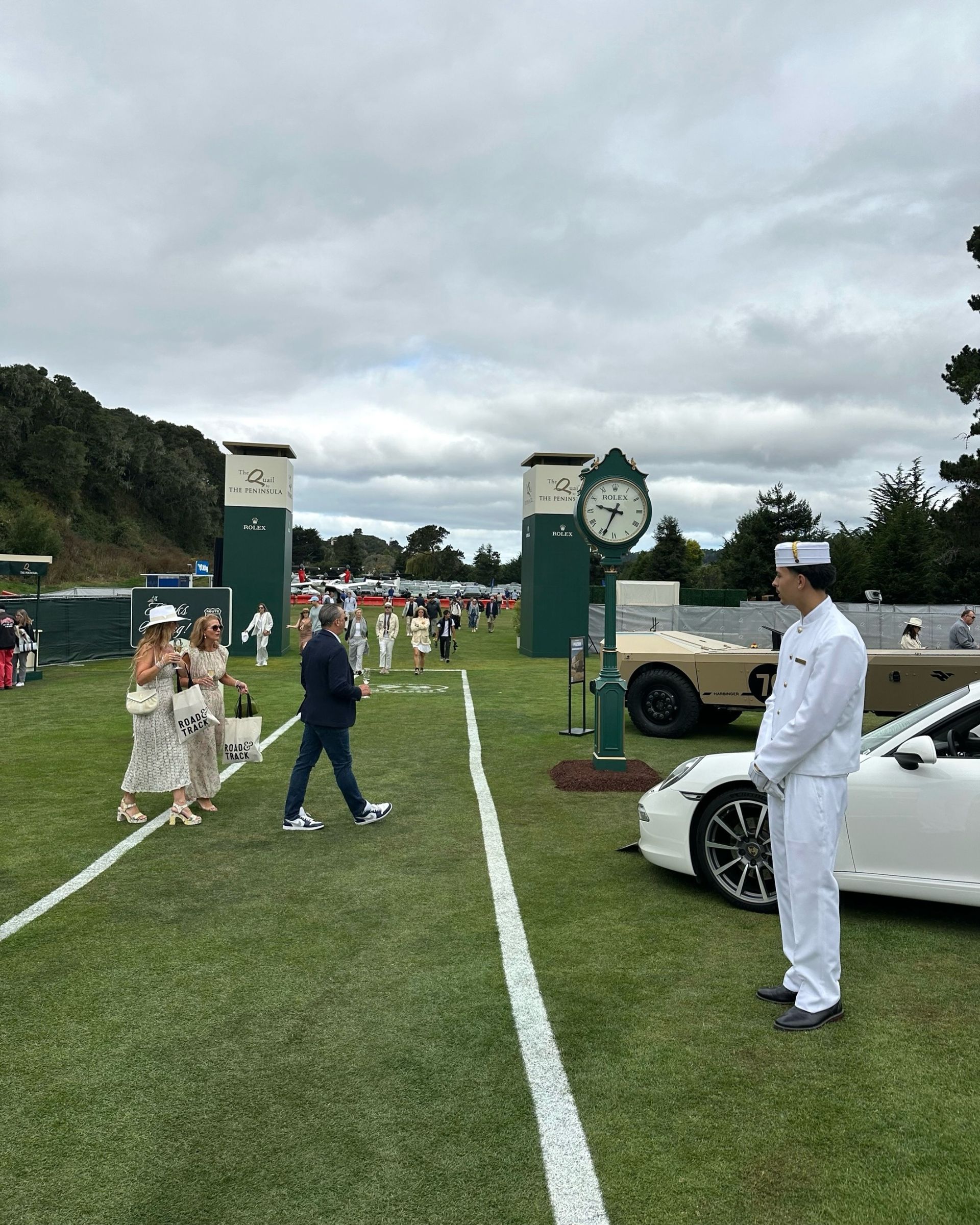 Attendees at Monterey Car Week.